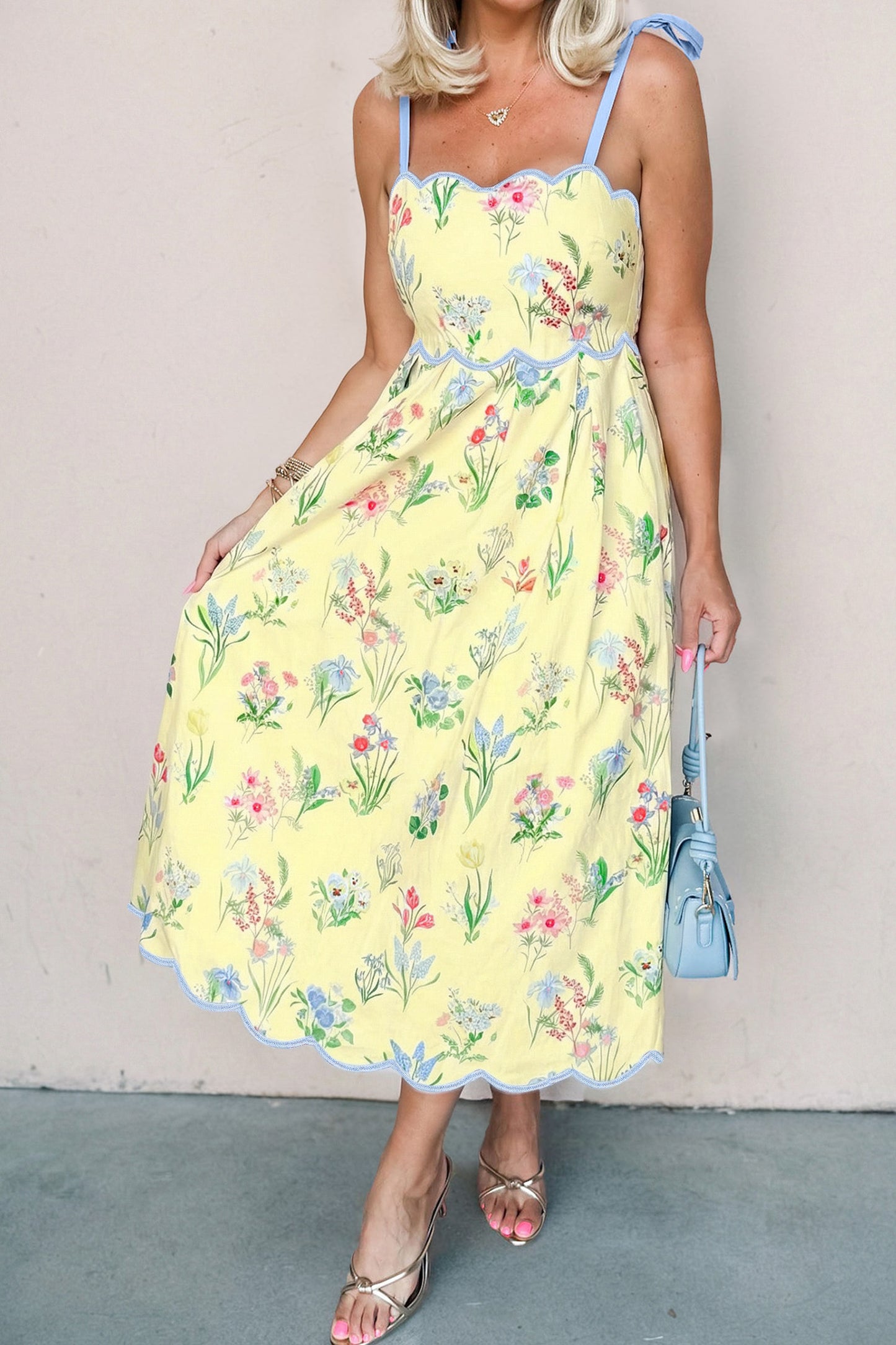 Sydnee High Waist Midi Dress