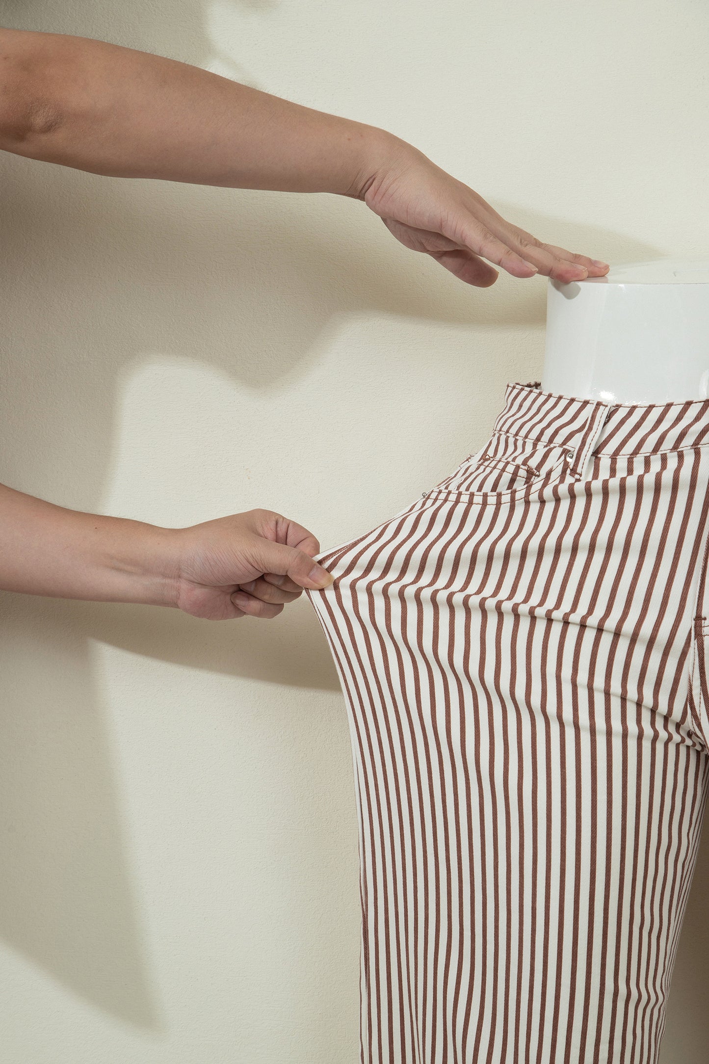 Stay Striped Barrel Jeans