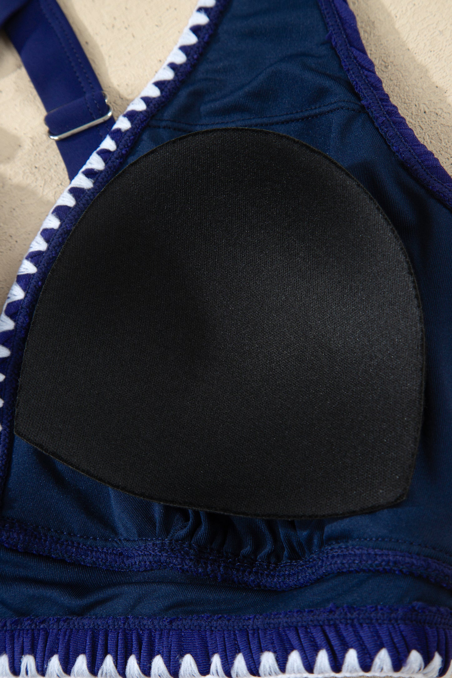 Shell Stitched High Waist Bikini Set