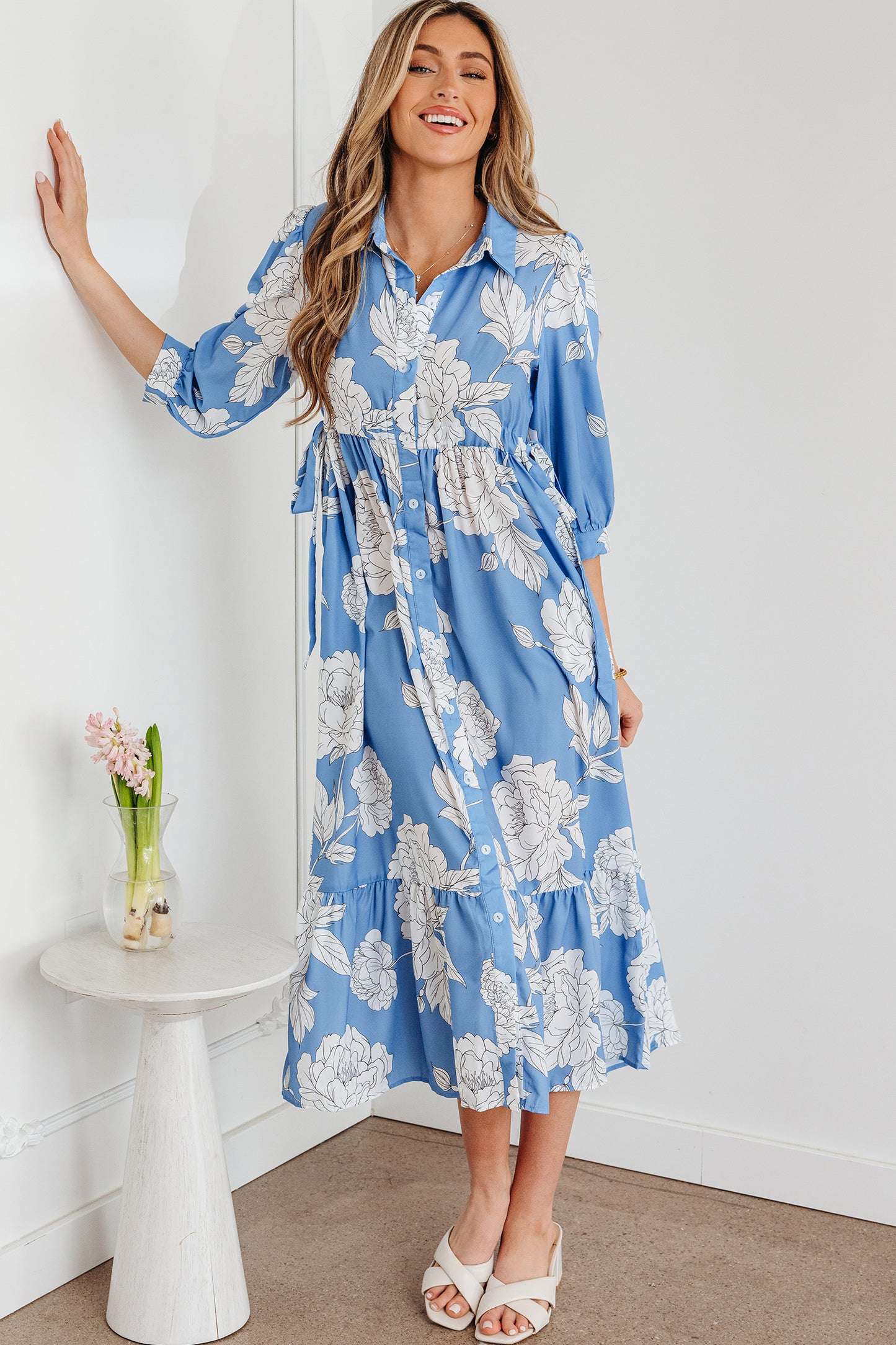 Evangeline Button Down Dress