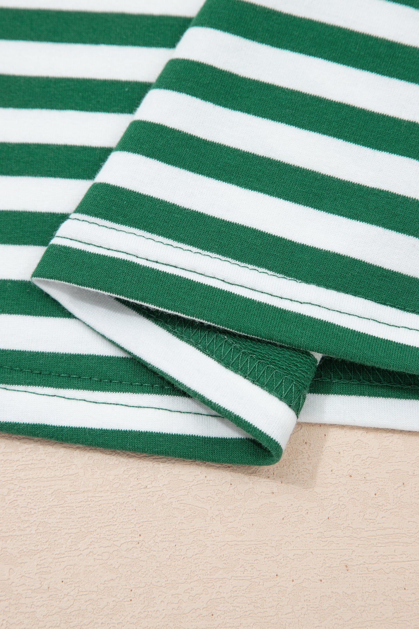 Striped Boxy Terry Shorts & Tee Set