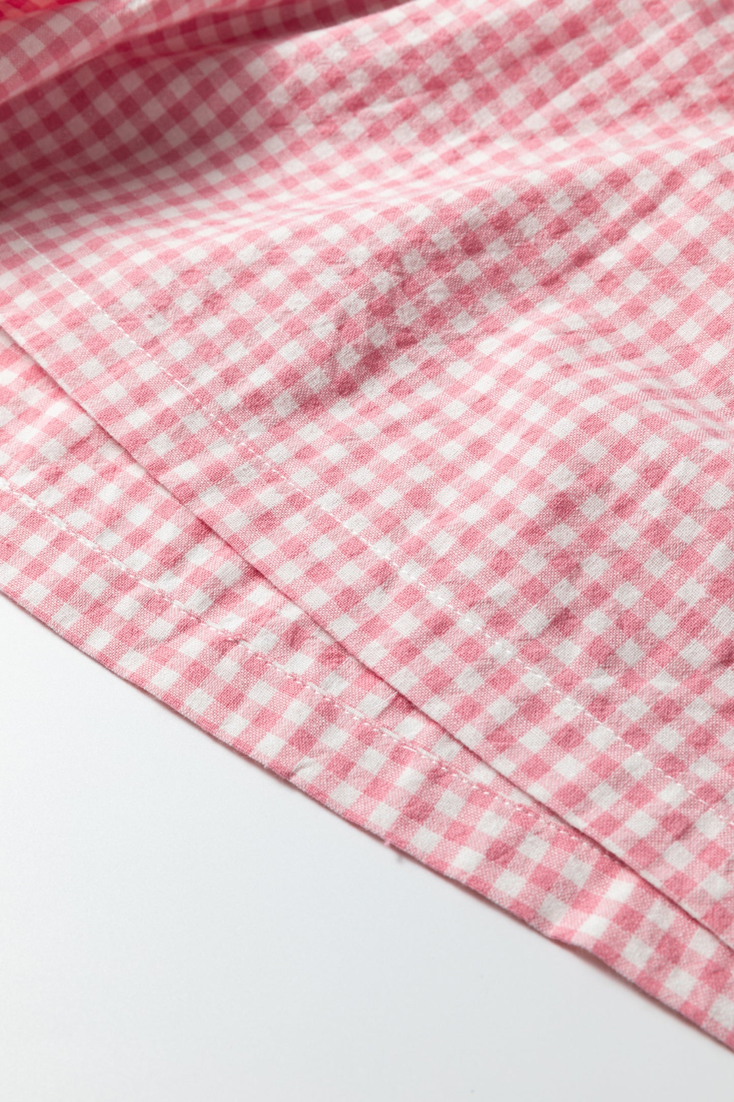 Pink Plaid Plus Size Shorts