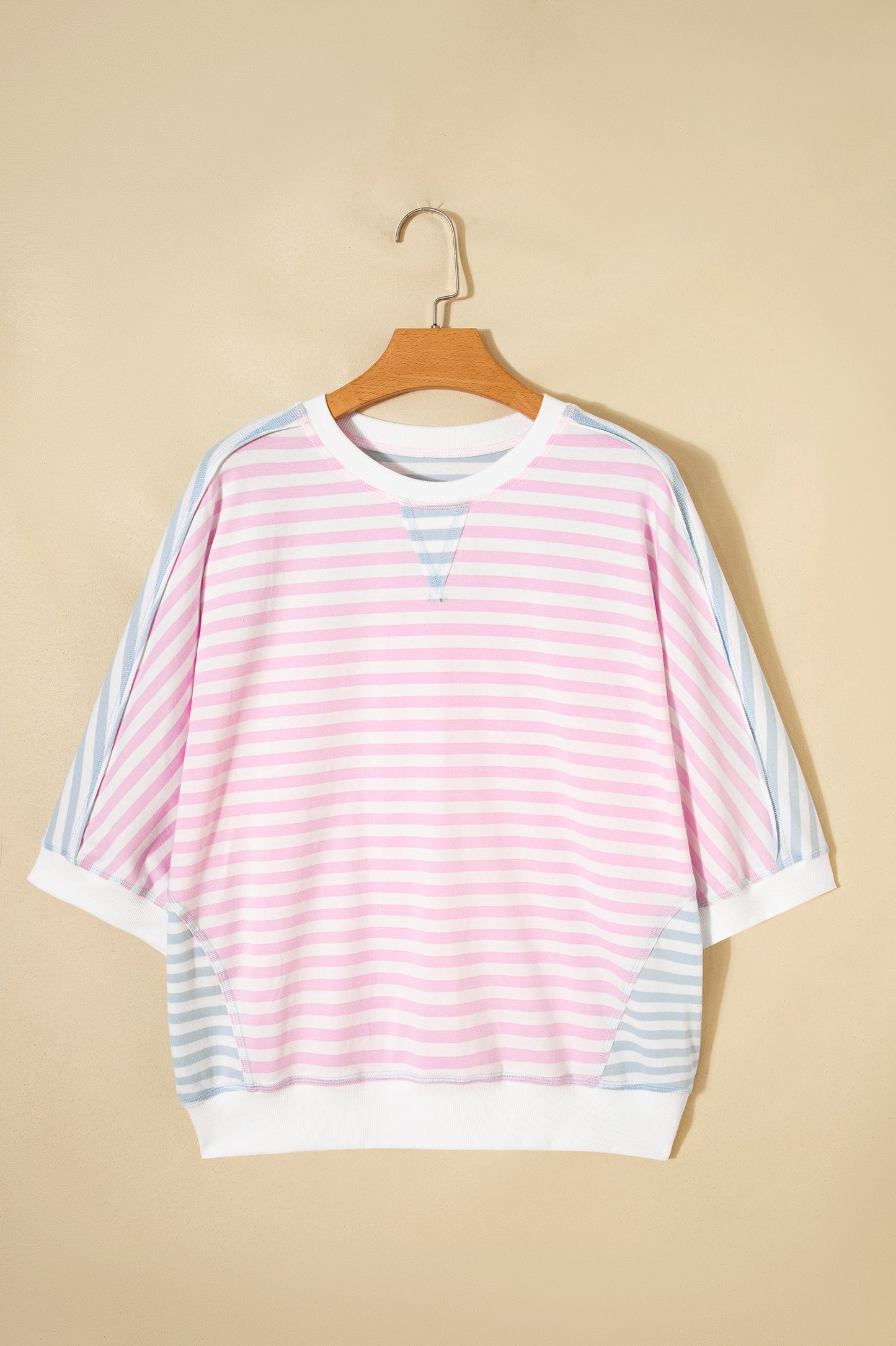 Candy Striped Oversize Tee