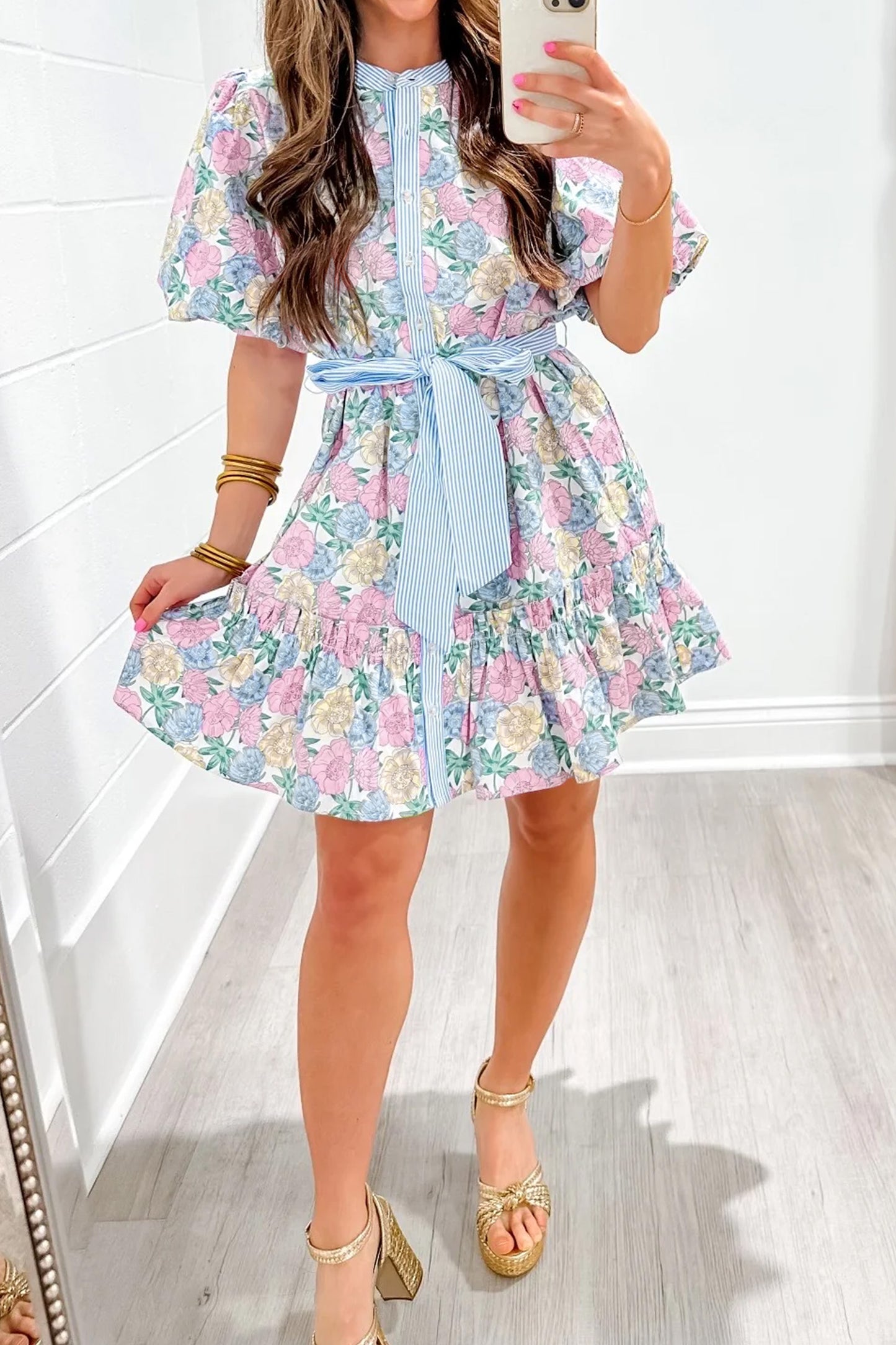Brielle Floral Print Dress