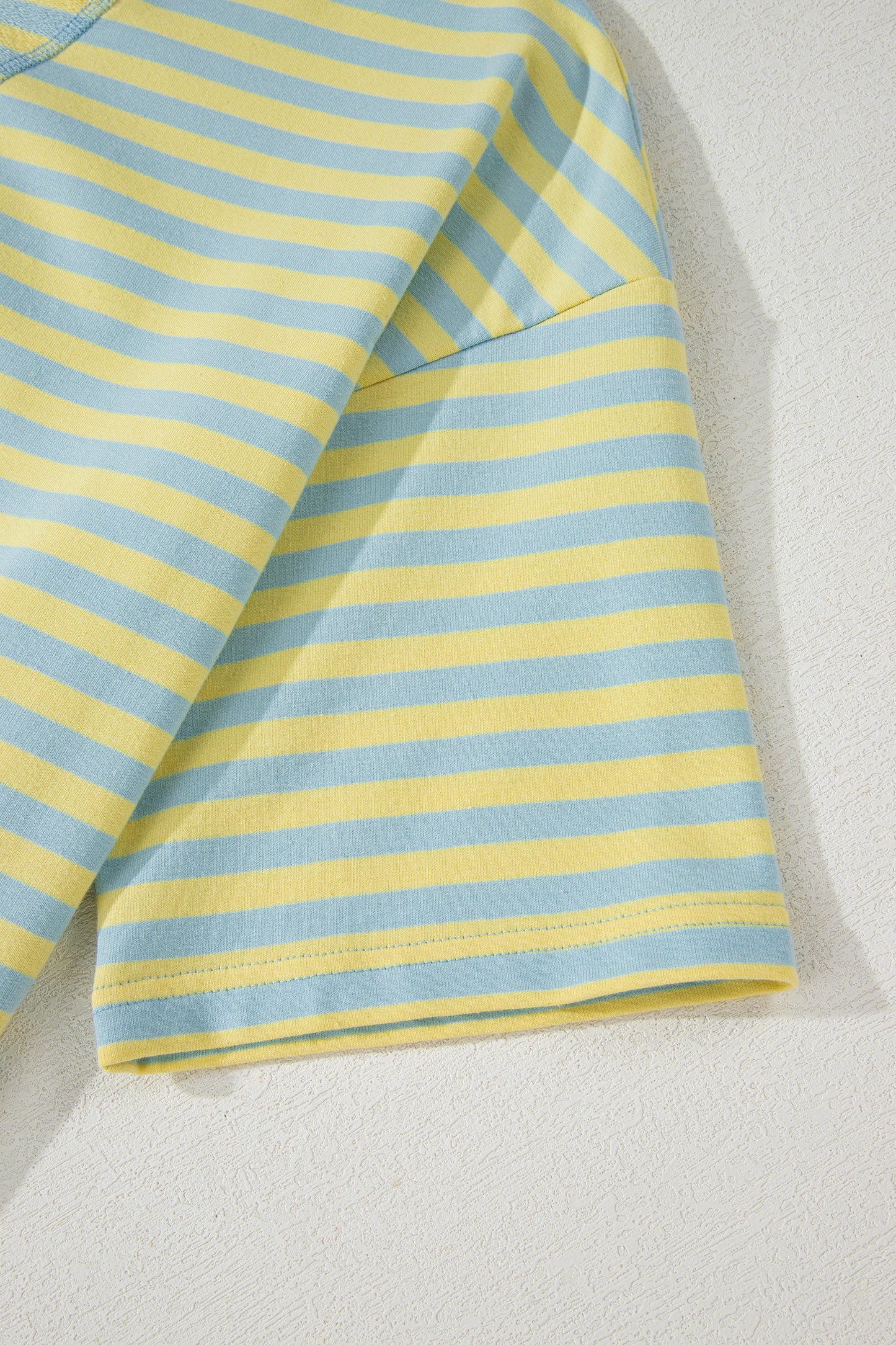 Striped Boxy Terry Shorts & Tee Set