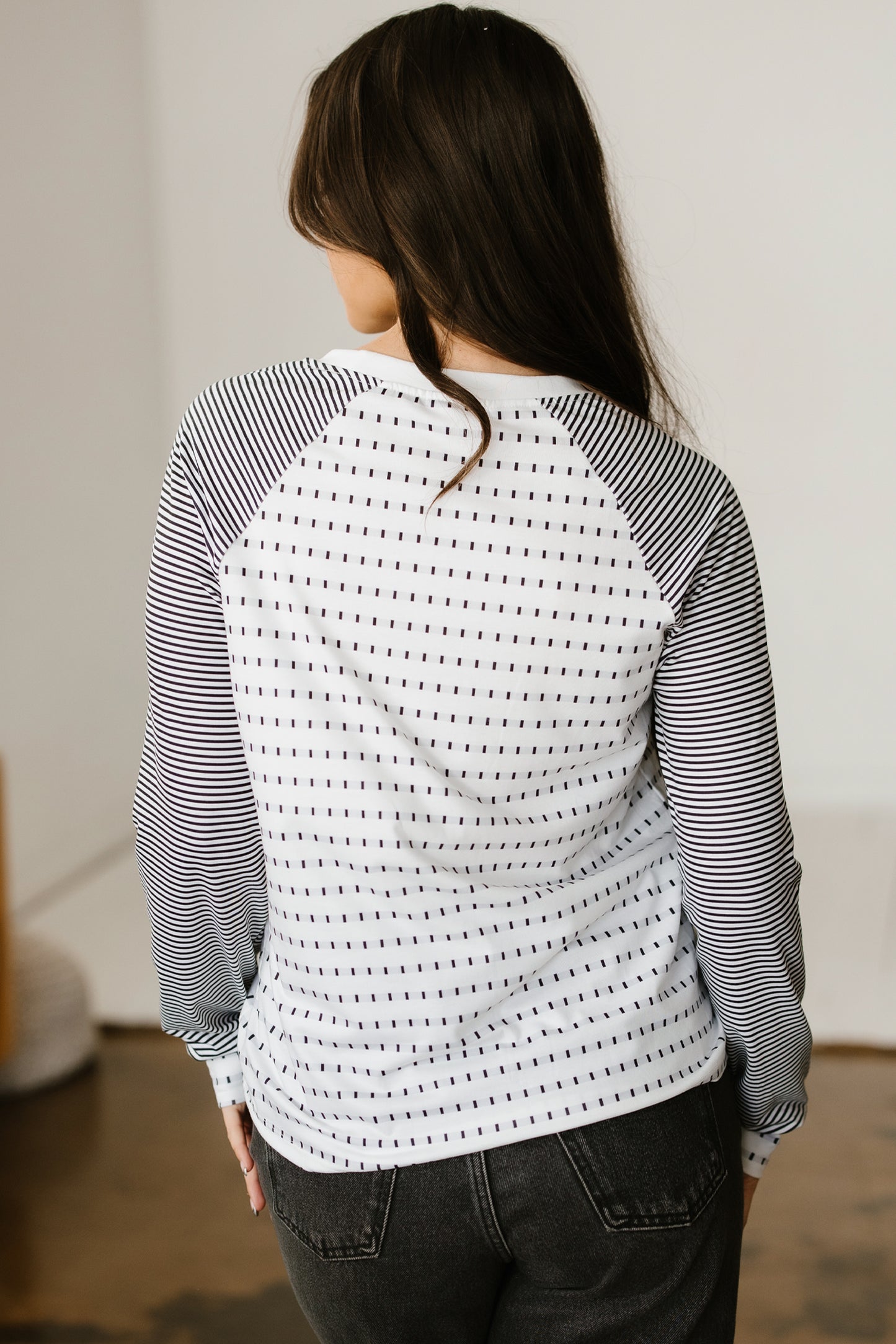 Raglan Stripes Long Sleeve Tee