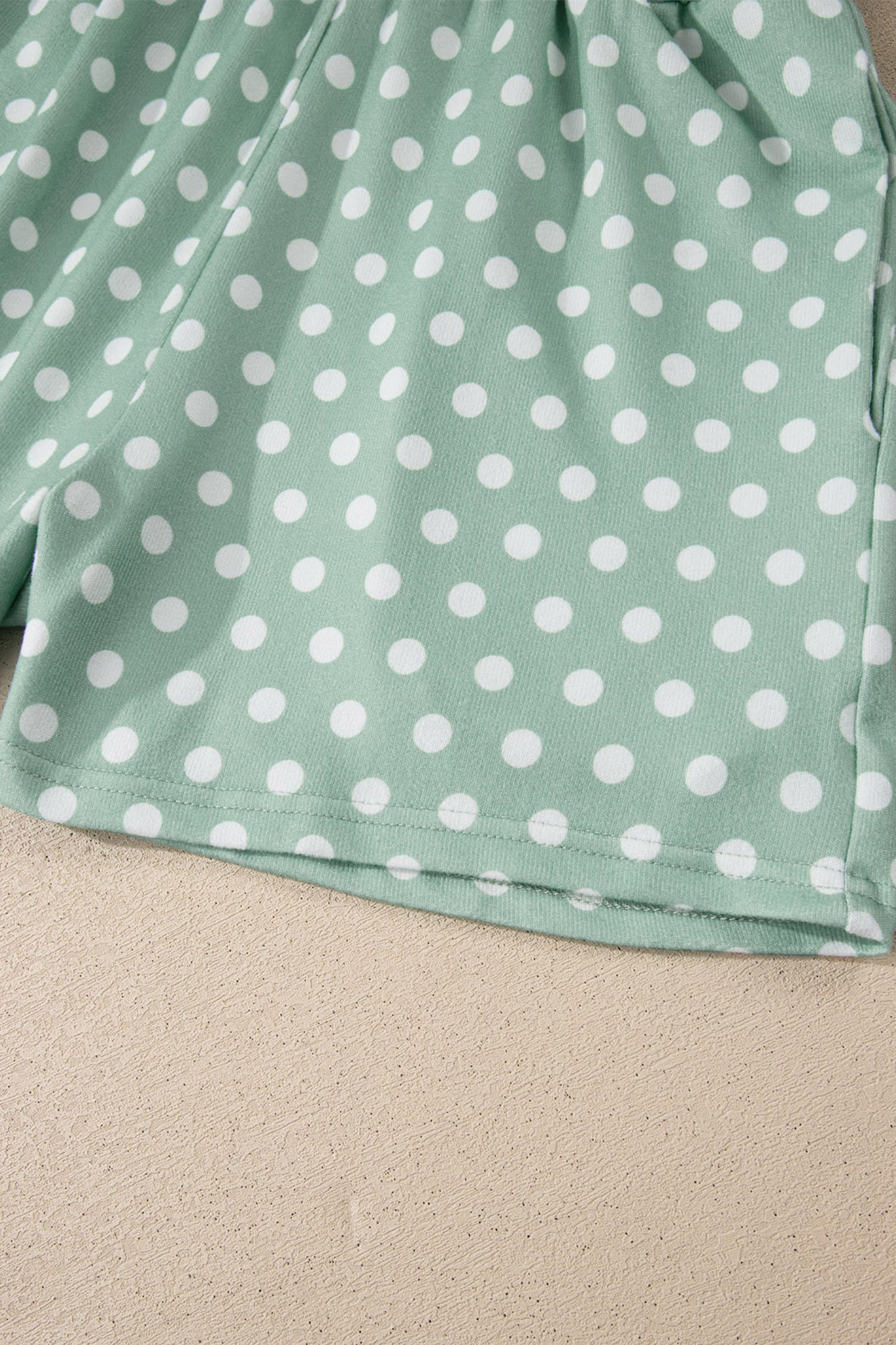 Polka Dot Print 2pc Short Set