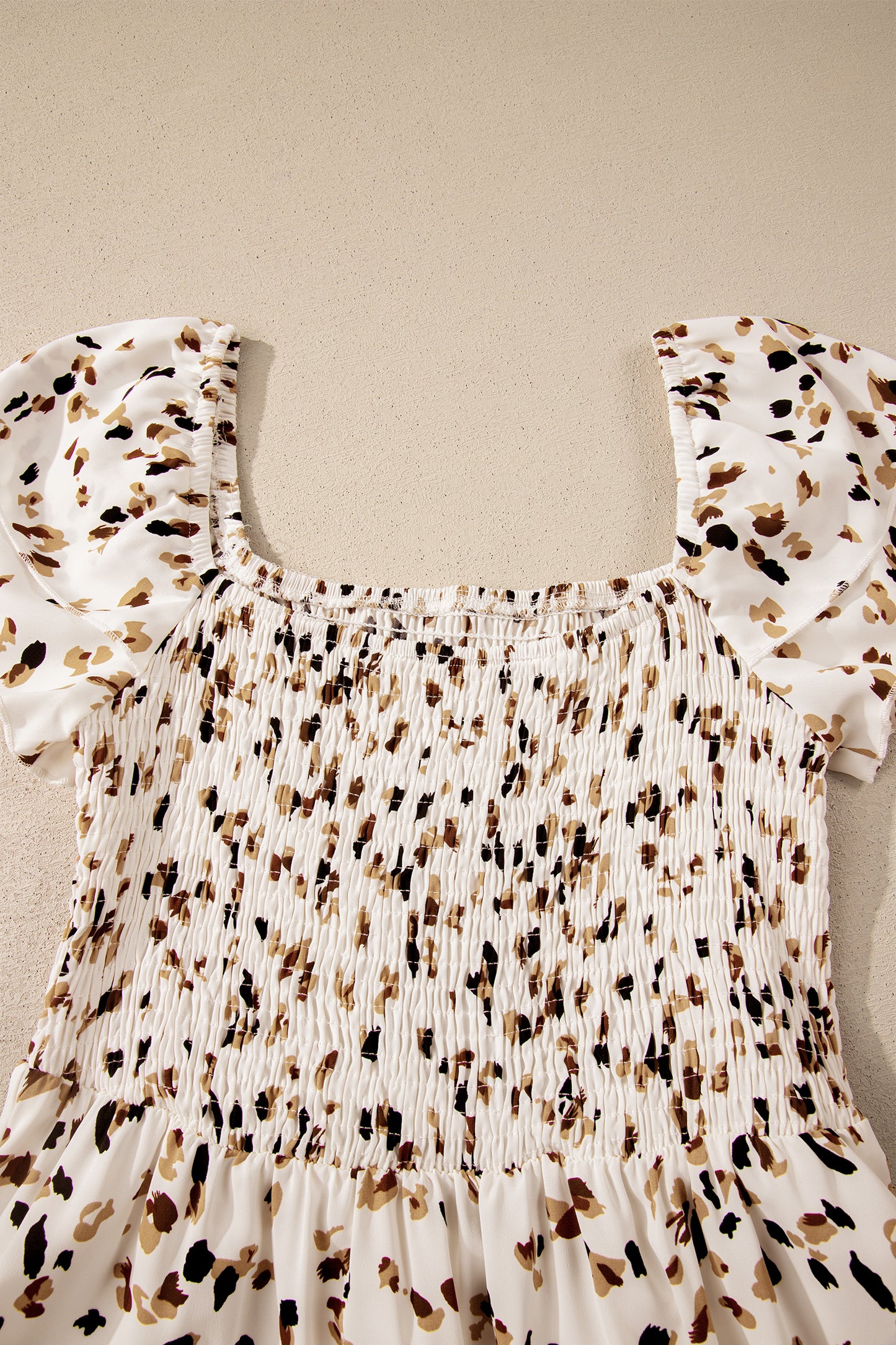 Ditsy Floral Smocked Midi Dress