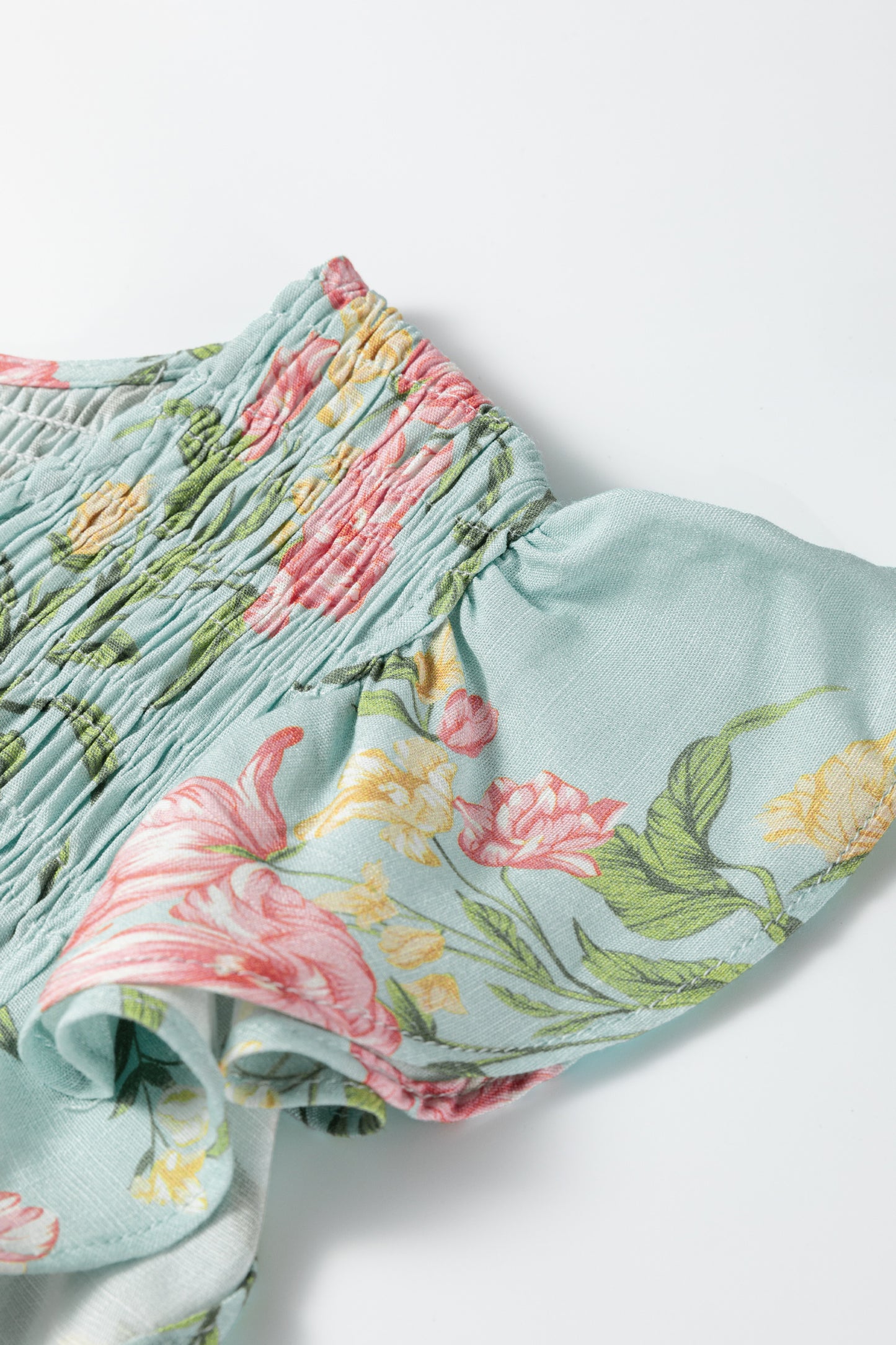 Smocked Floral Maxi Dress