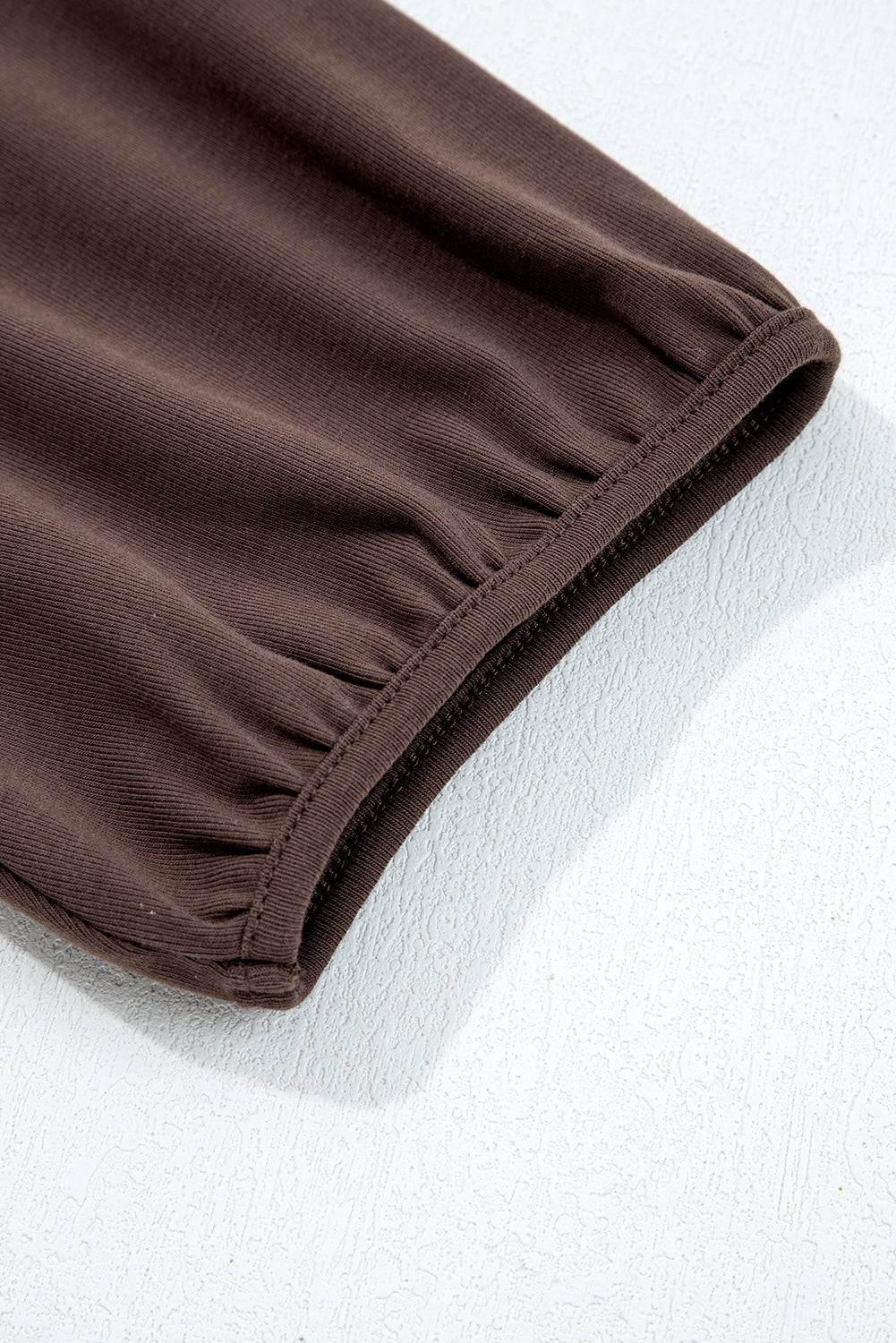 Coffee Knit Top Pleated Long Dress