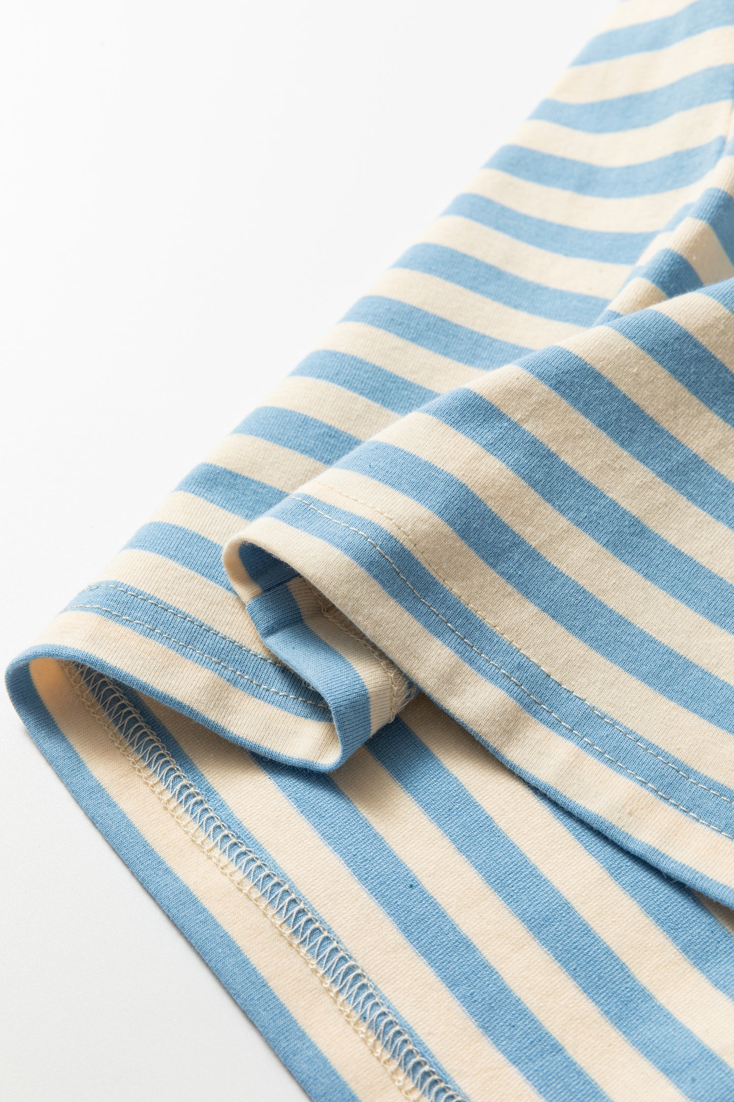 Sky Blue Striped Loose Tee