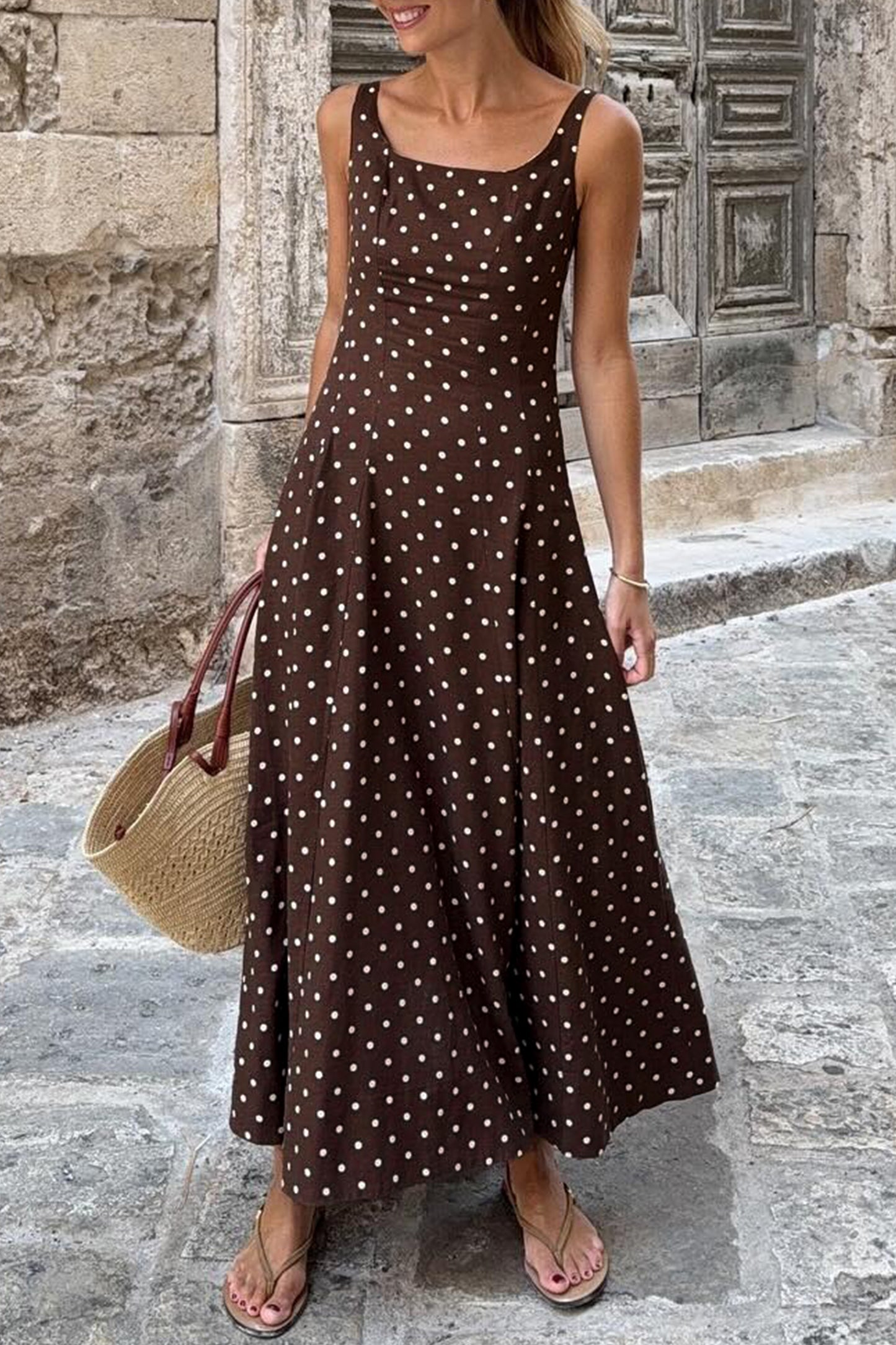 Bella Polka Dot Maxi Dress