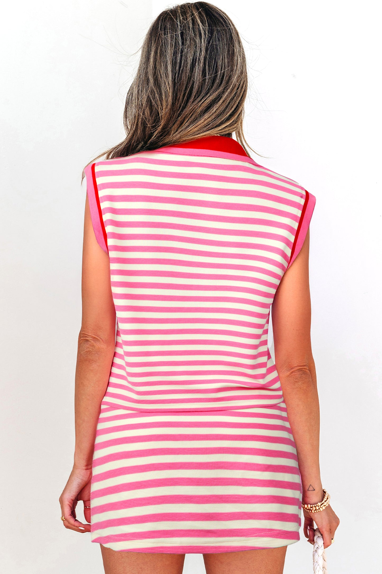 Lush Stripe 2pc Skort Set