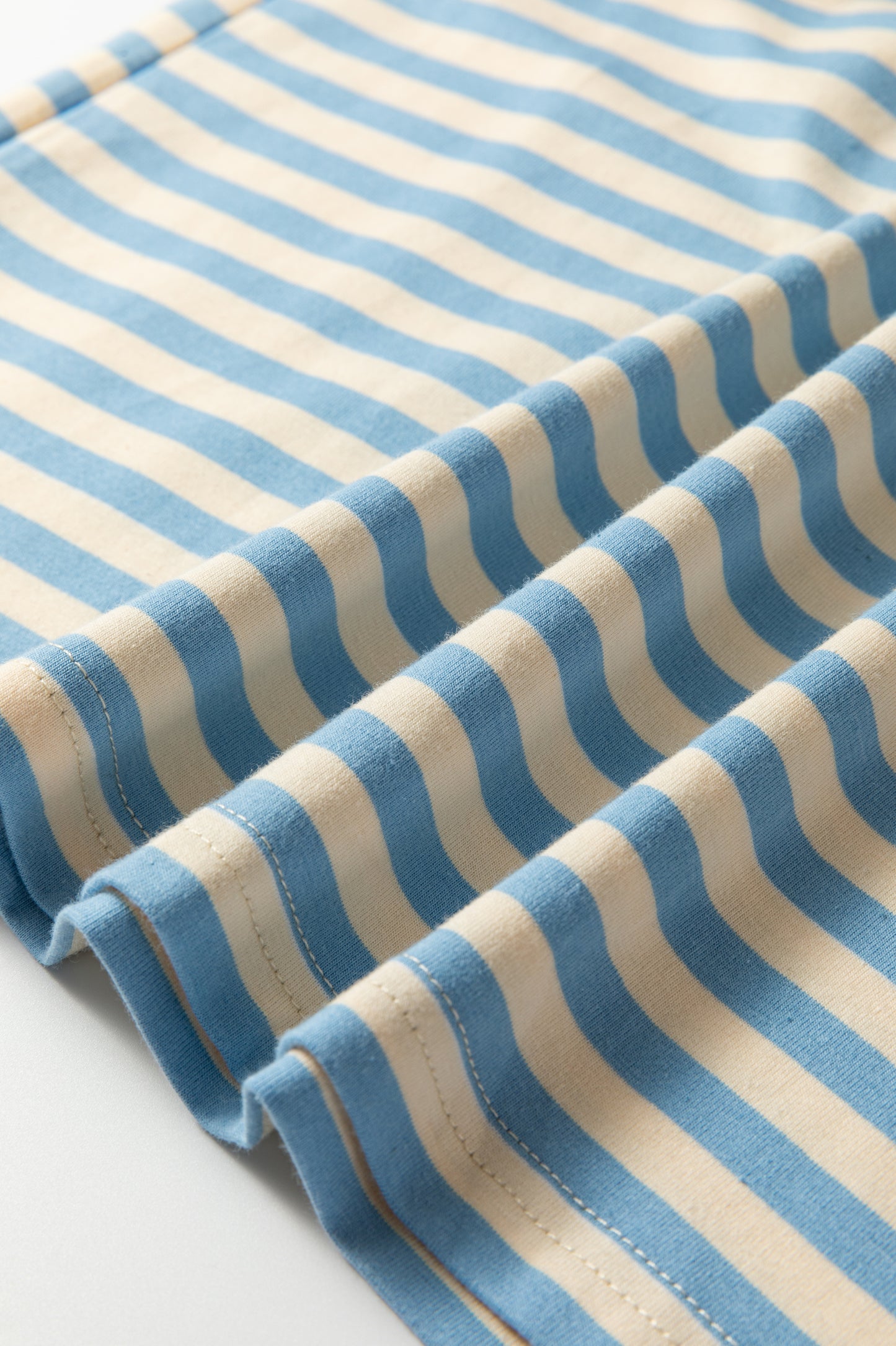 Sky Blue Striped Loose Tee