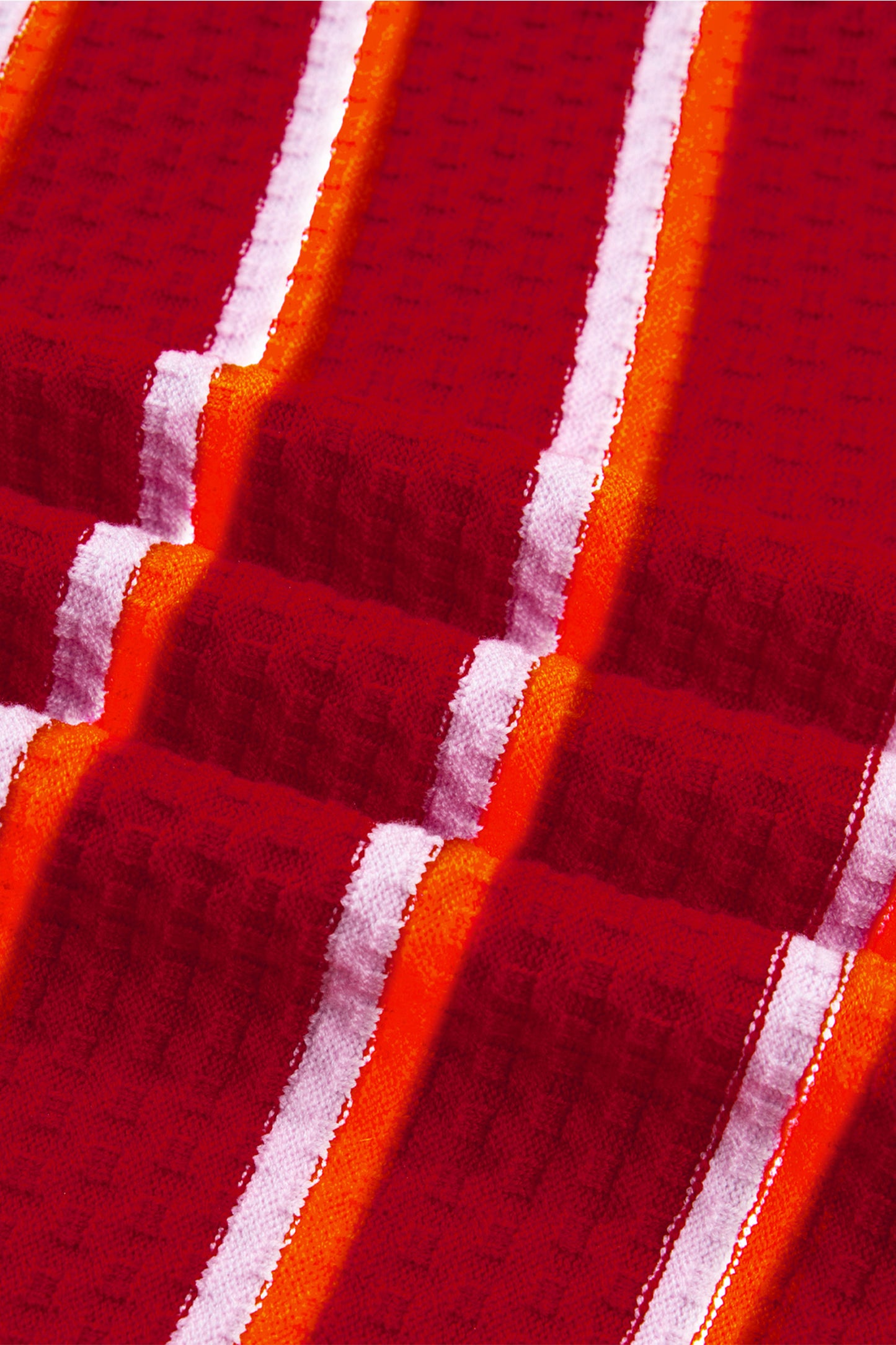 Red Stripe Colorblock Sweater