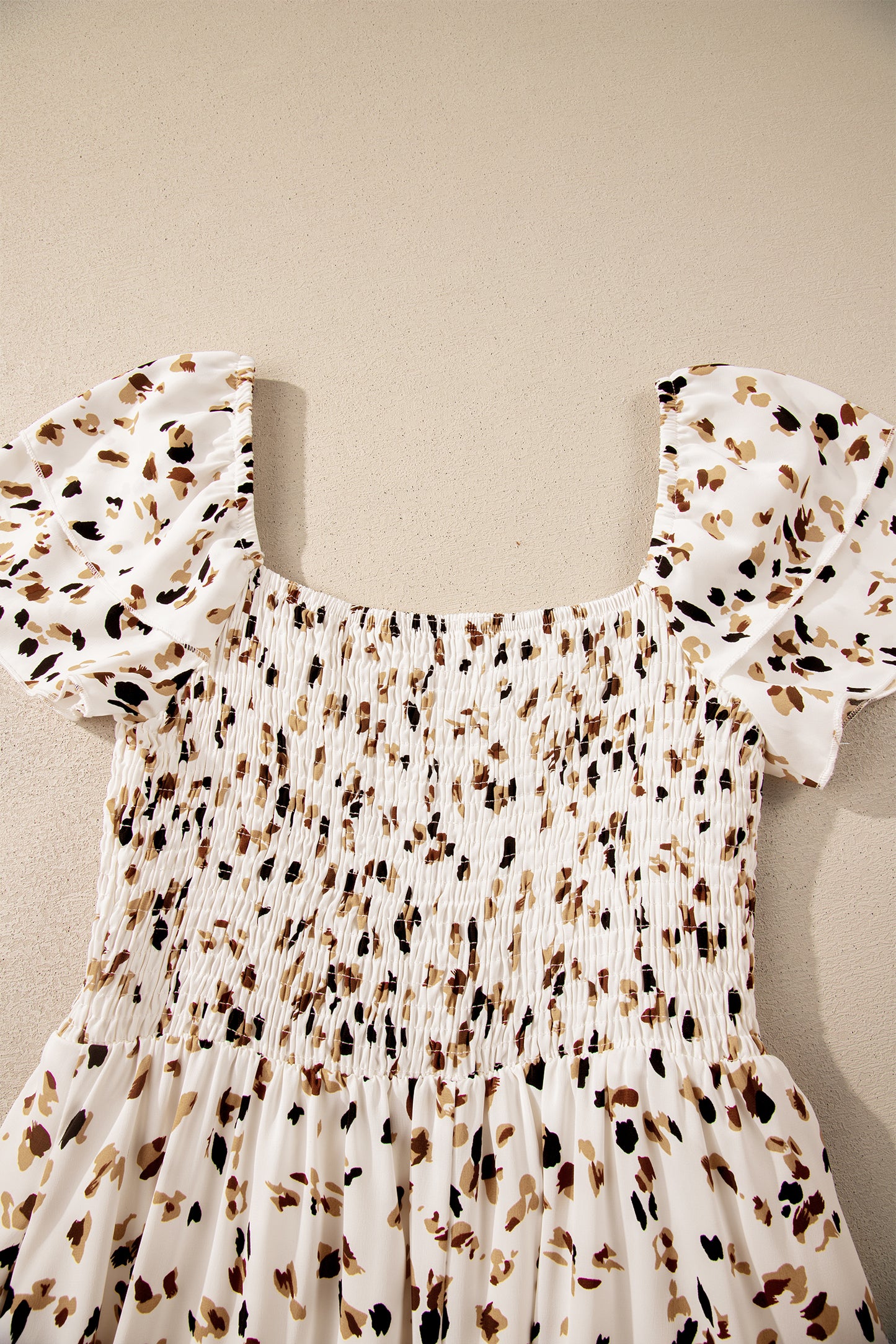 Ditsy Floral Smocked Midi Dress