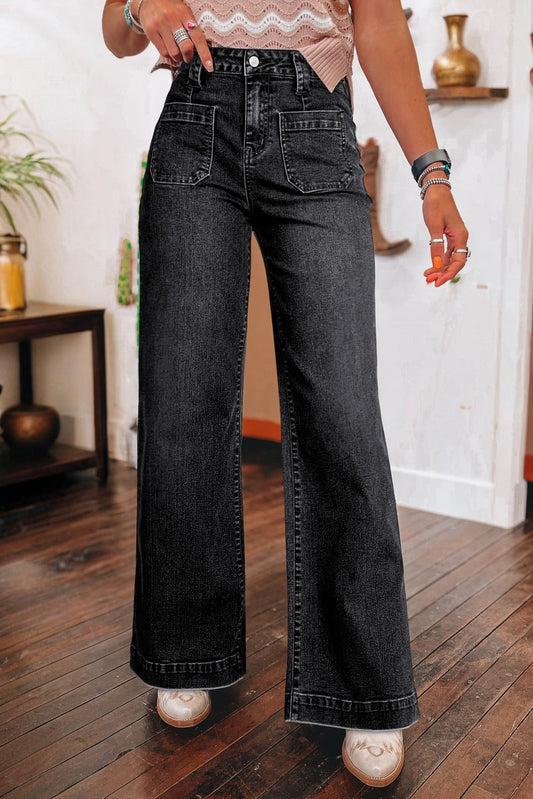 Black Wide Leg Jeans