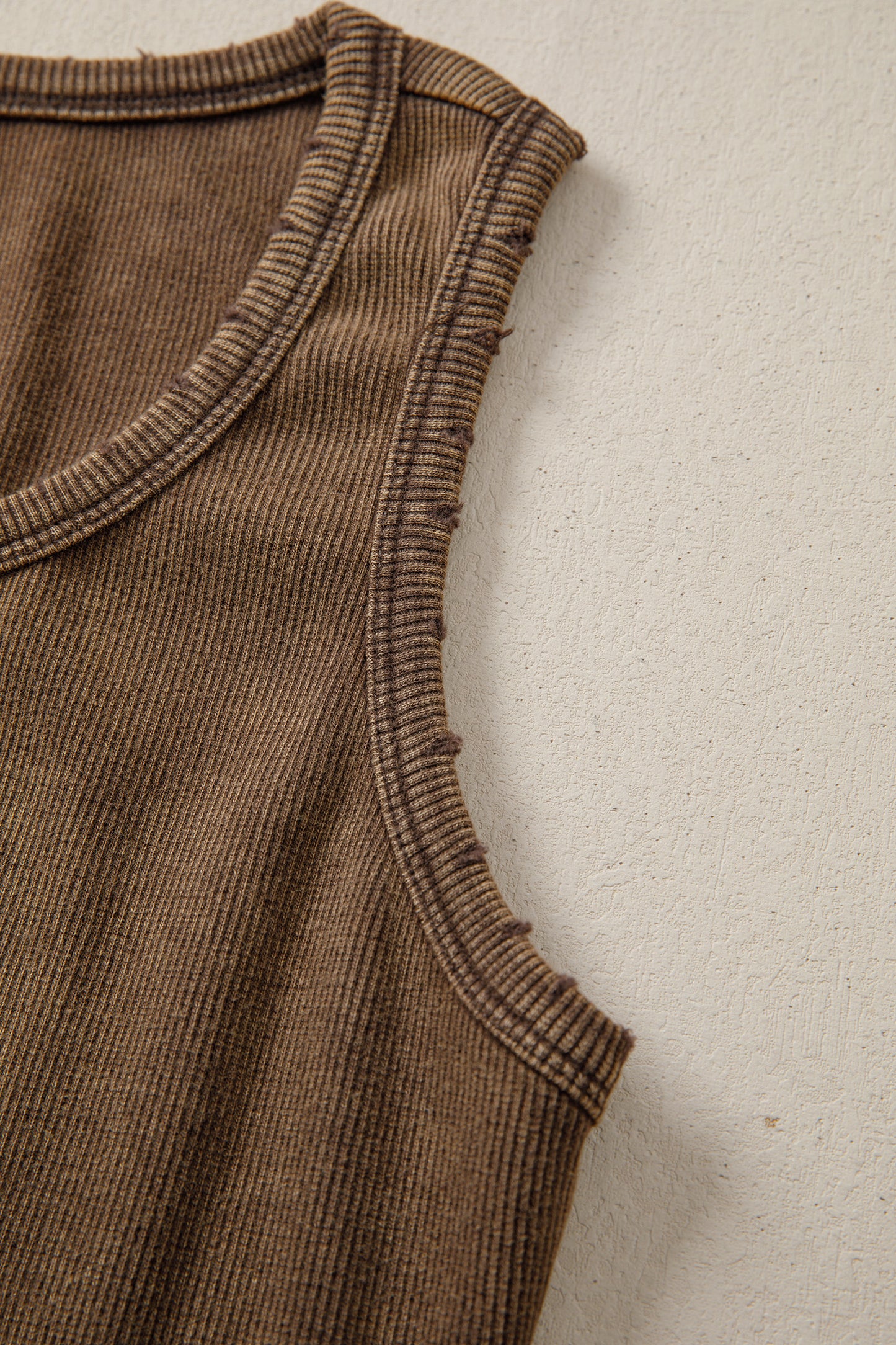 Ribbed Mineral Wash Tank Top