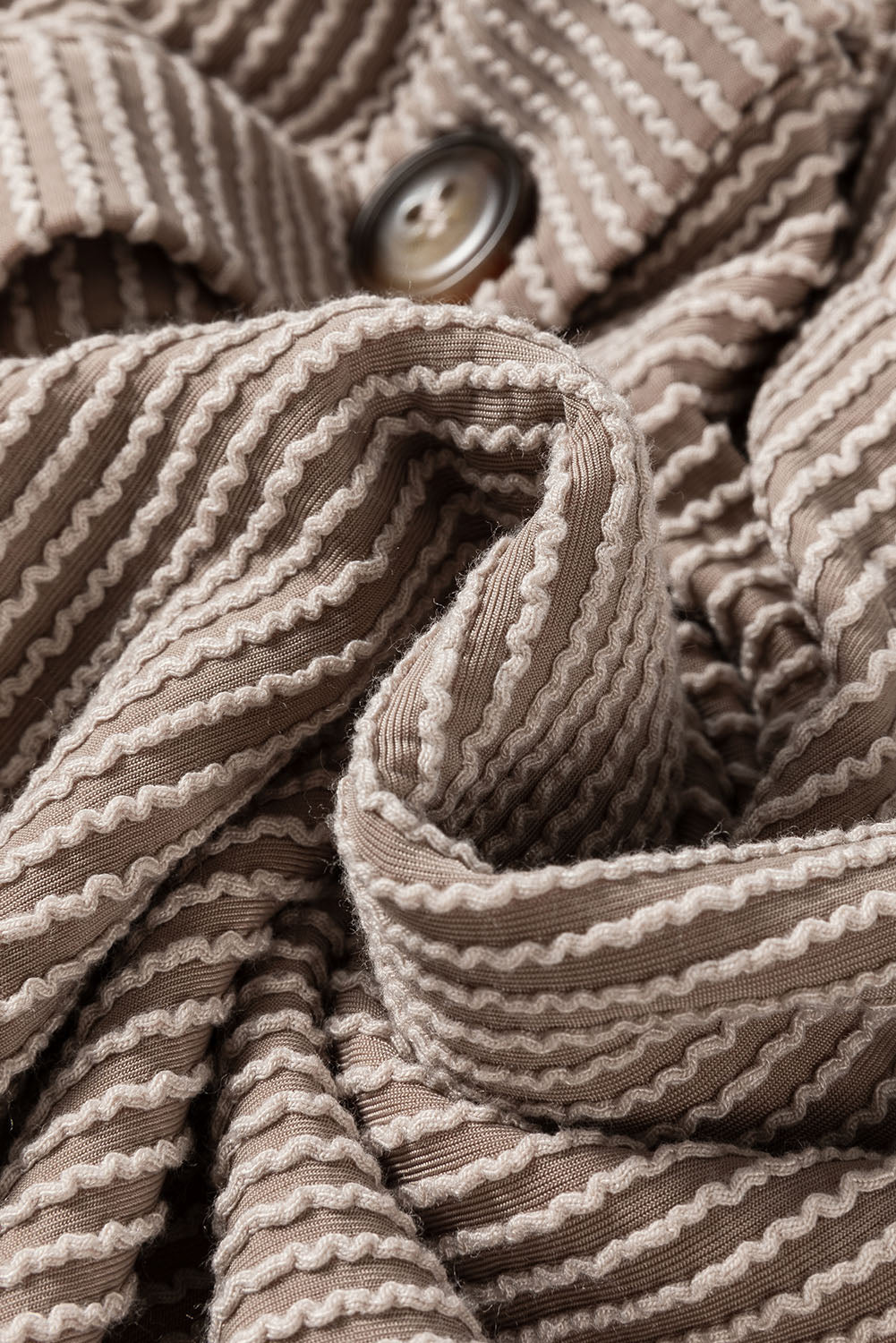 Smoke Corded Plus Size Shacket