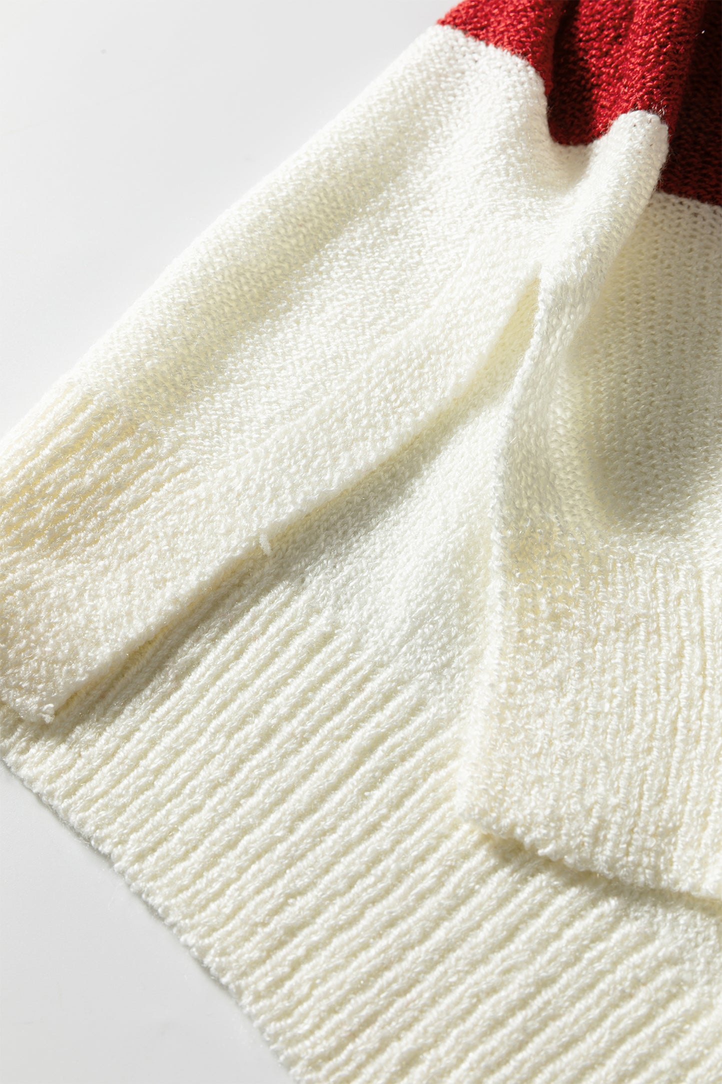 Striped Bubble Sleeve Sweater