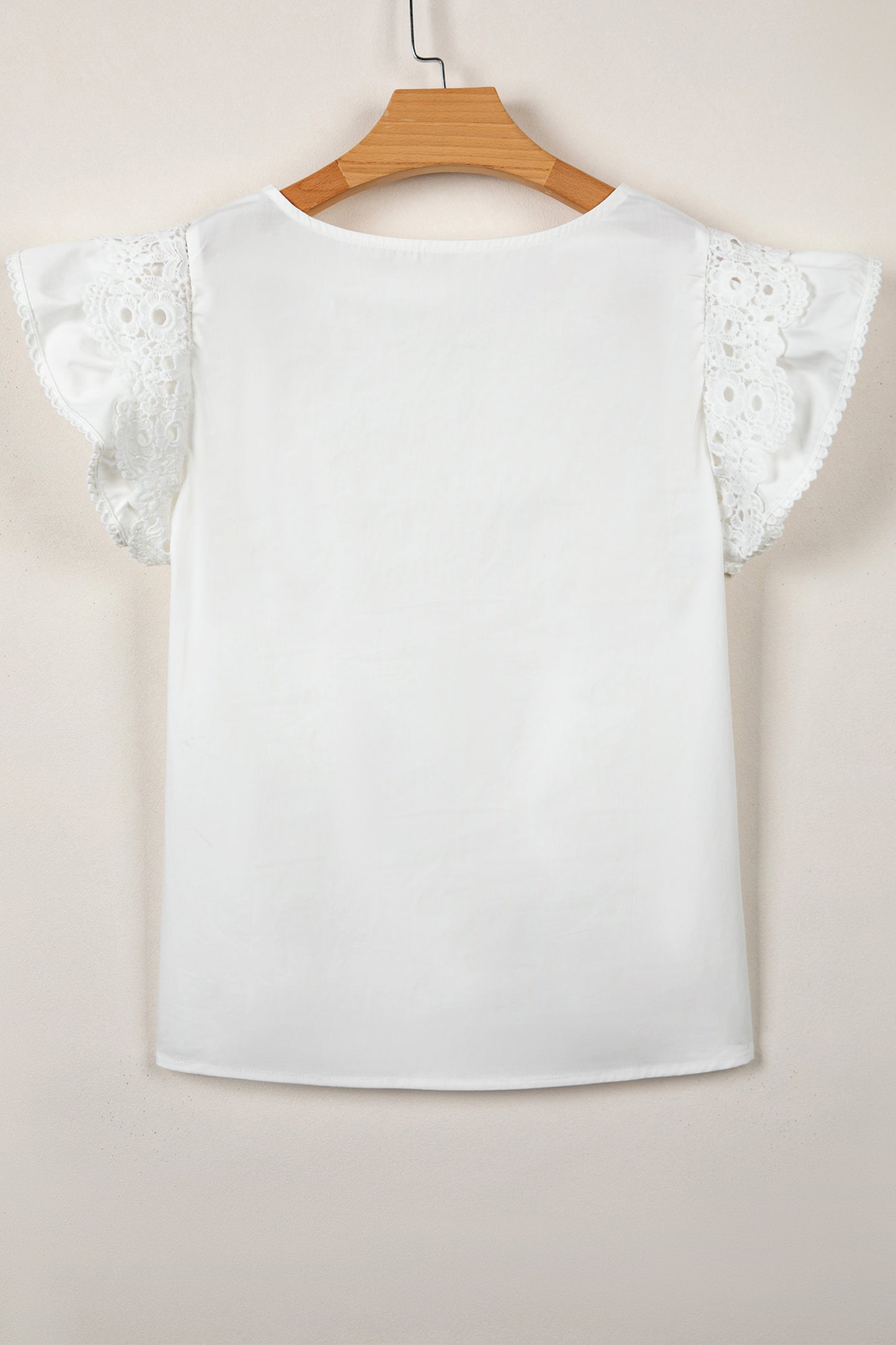 Flutter White Lace Blouse