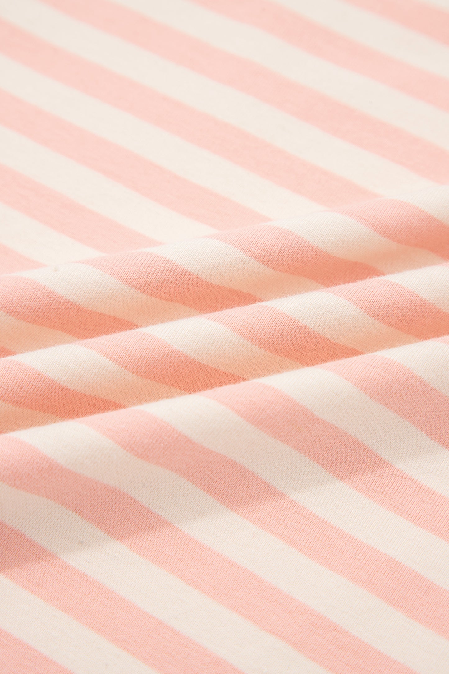 Pink Striped Tee and Shorts Set