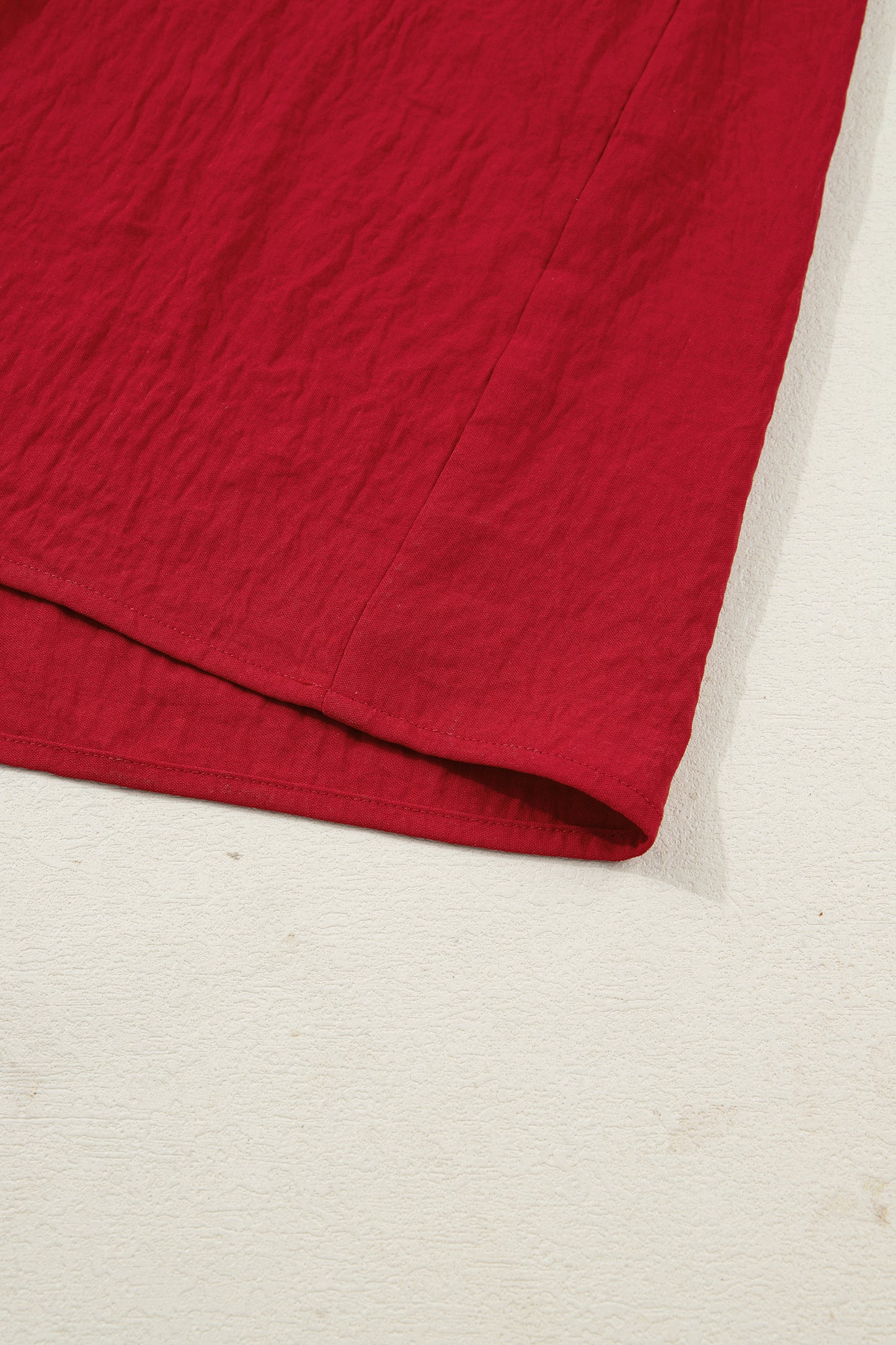 Racing Red Embroidered Detail Maxi Dress