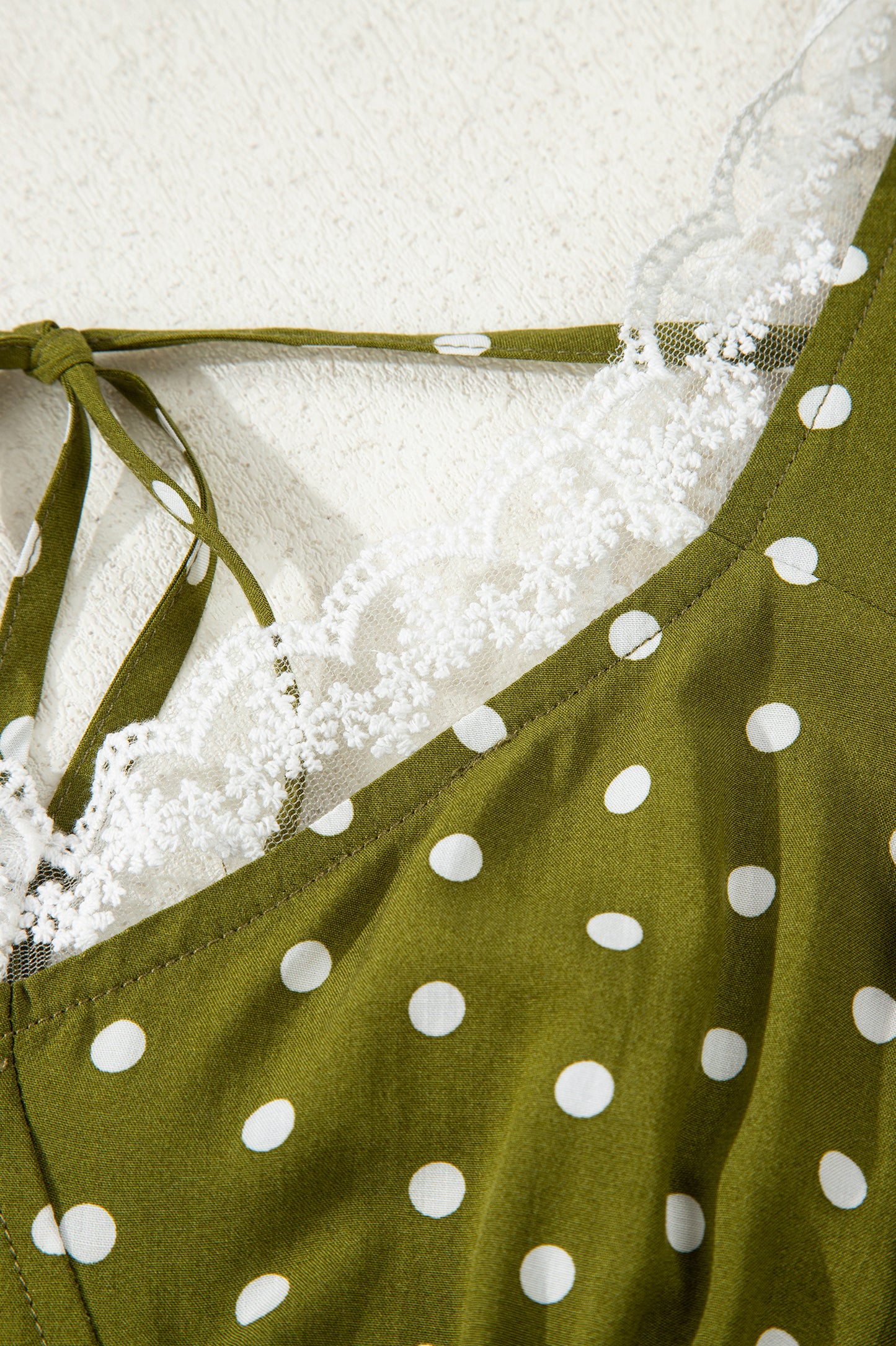 Polka Dot Smocked Maxi Dress