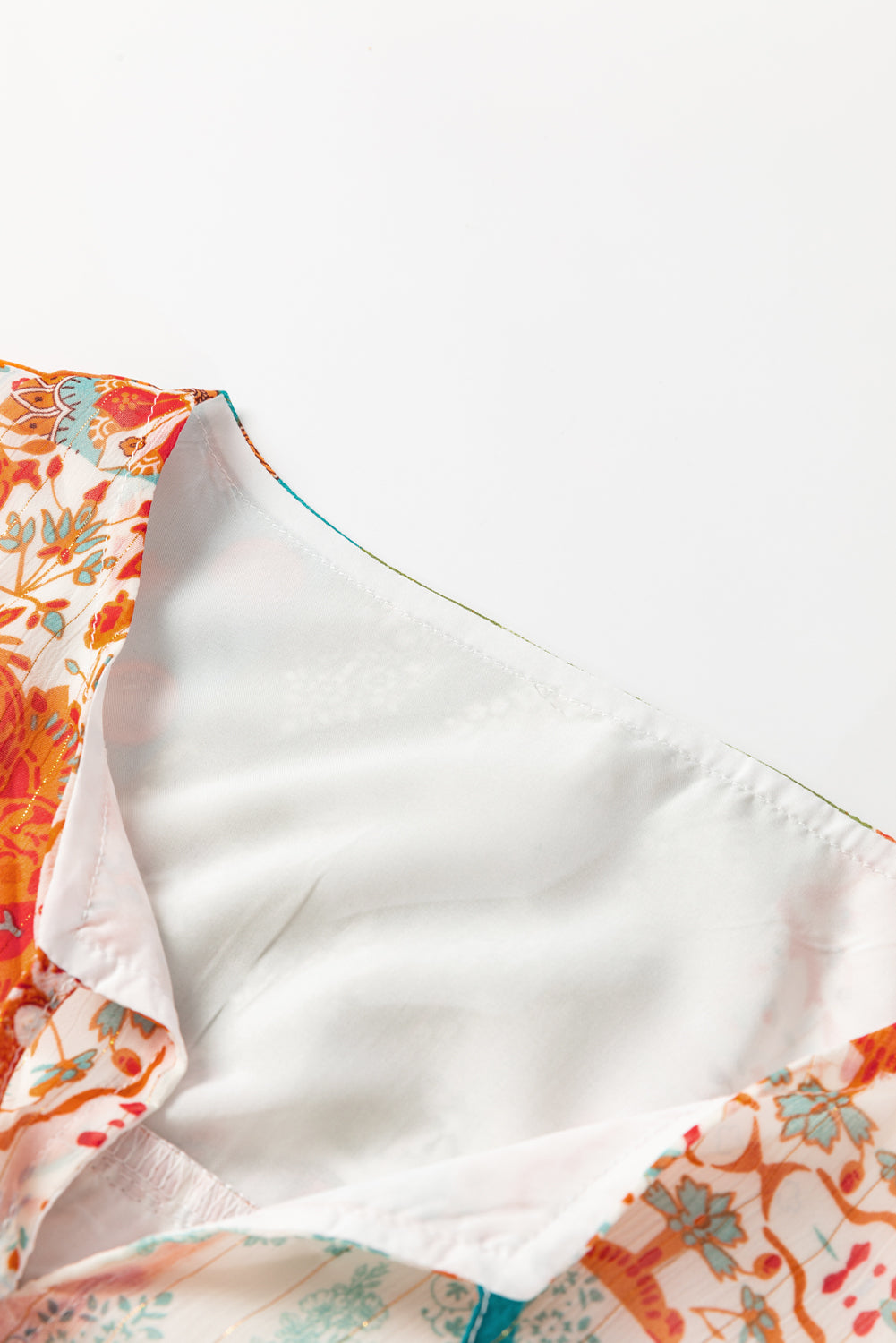 Boho Paisley Patchwork Chiffon Dress