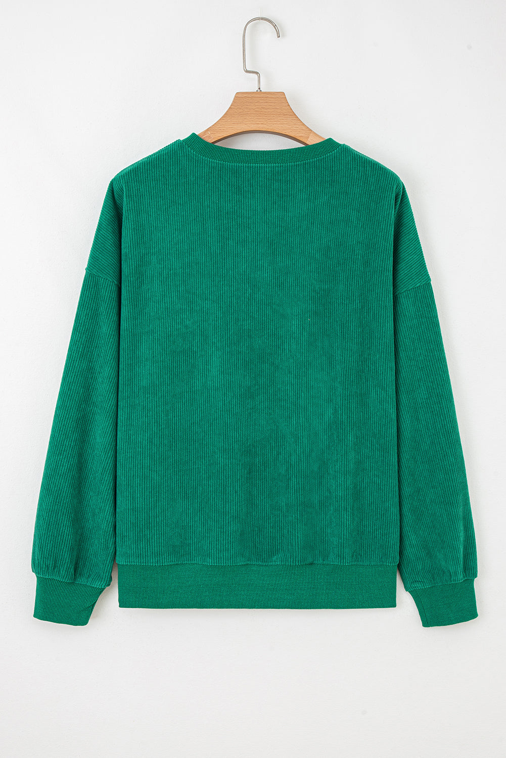 Merry Every Thing Corded Letter Sweatshirt in Green