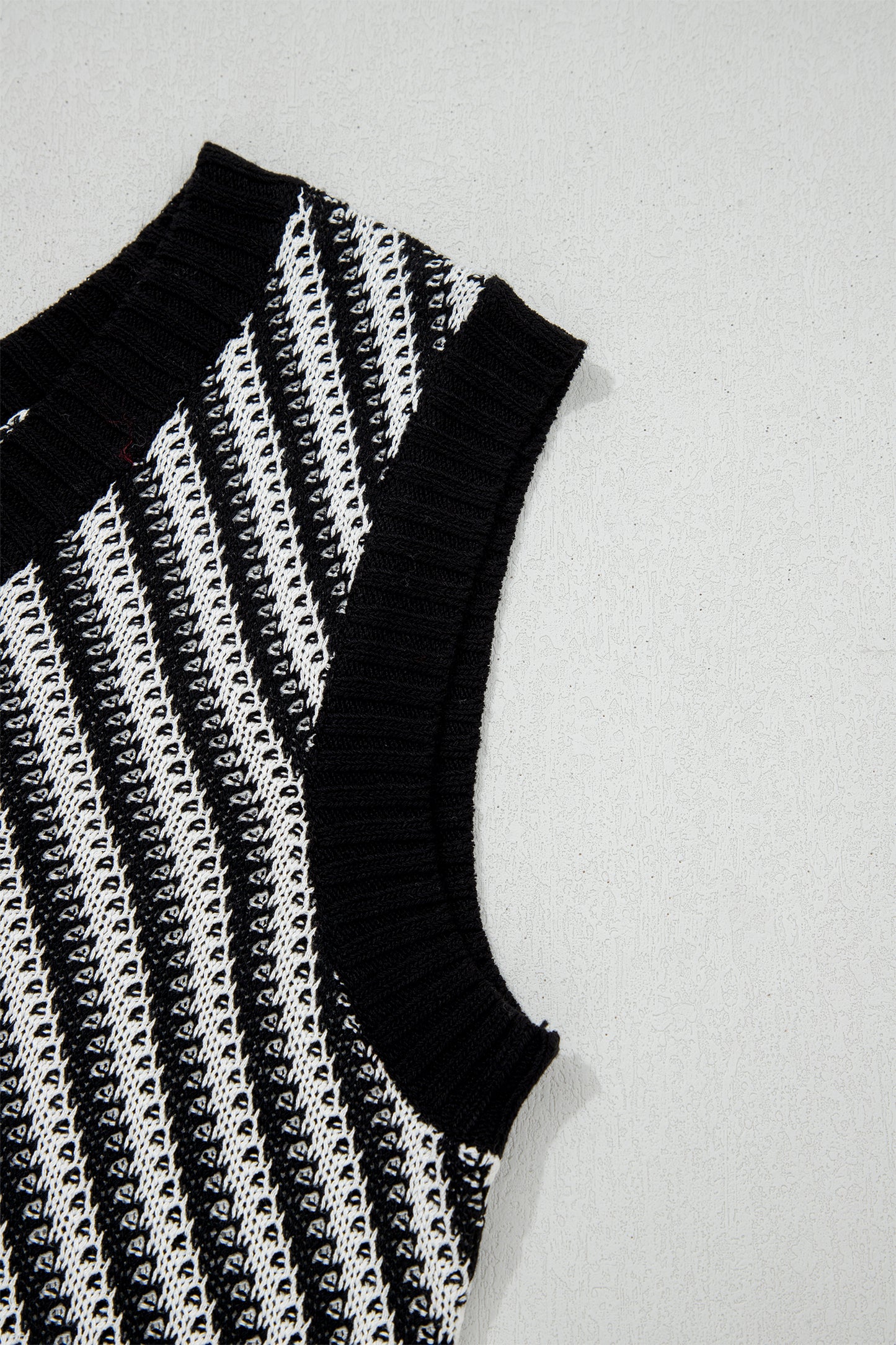 Chevron Knit Sweater Vest