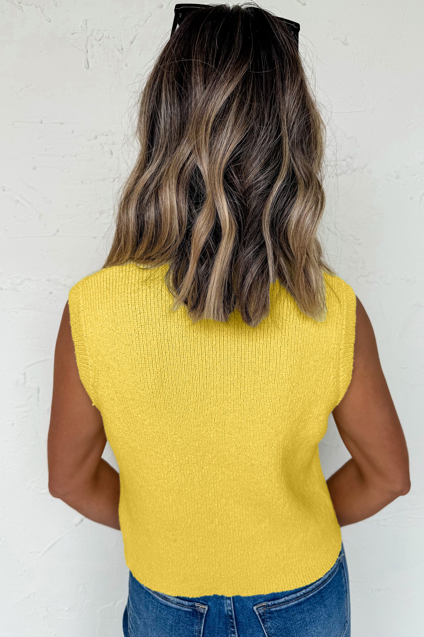 Sandi Sleeveless Knit Sweater