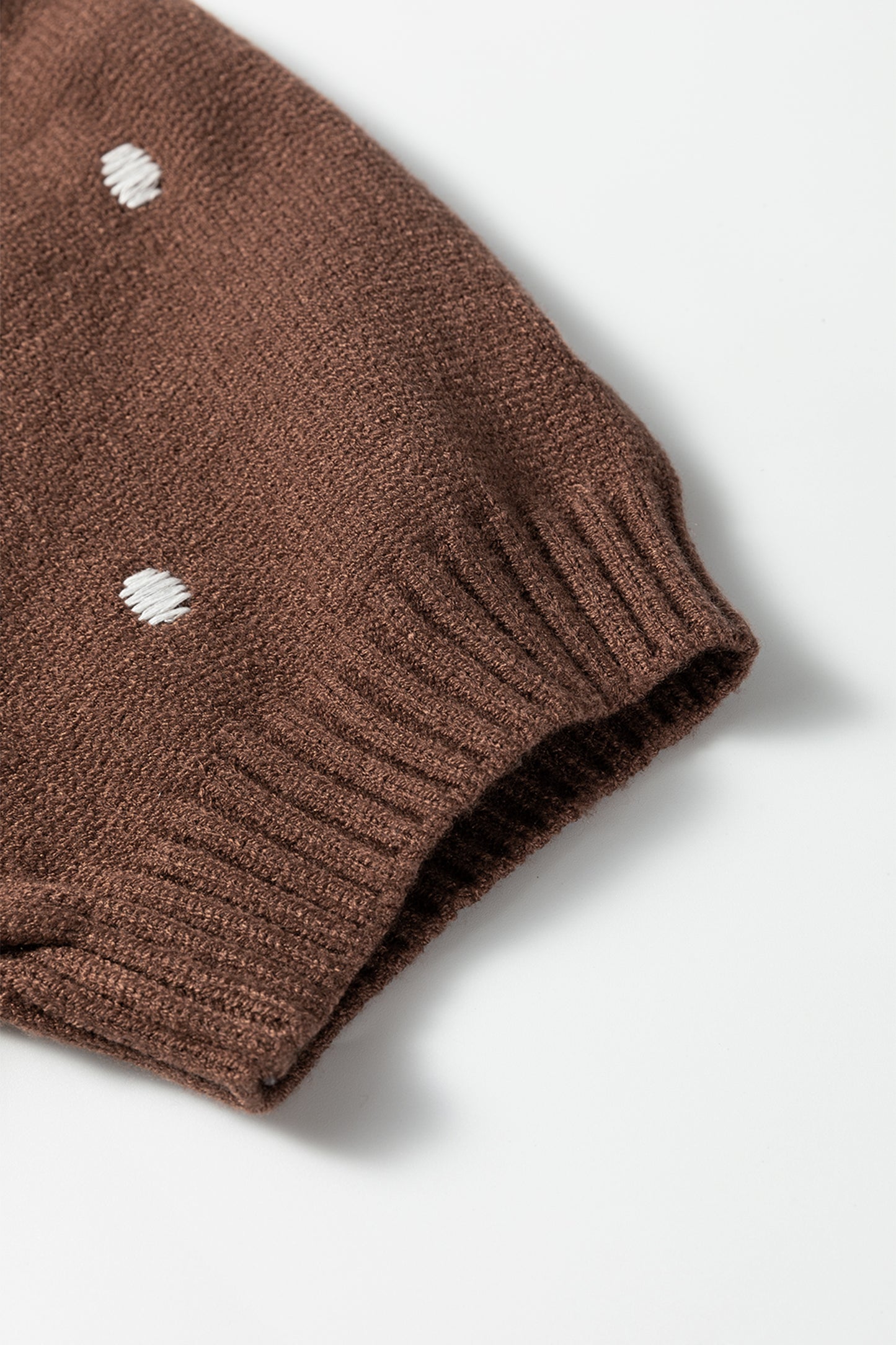 Polka Dot Bubble Sleeve Sweater