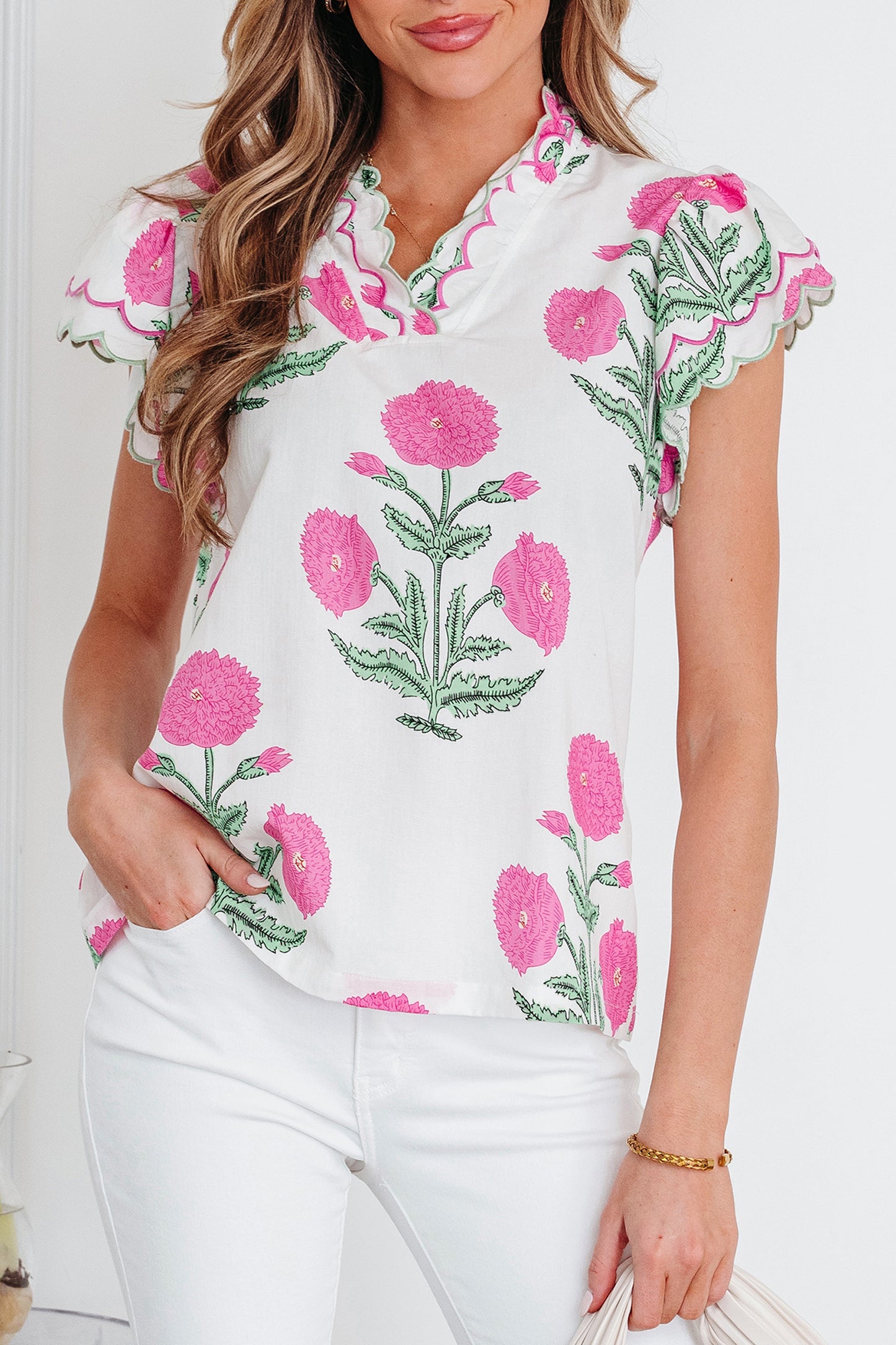 Wildflower Short Sleeve Blouse