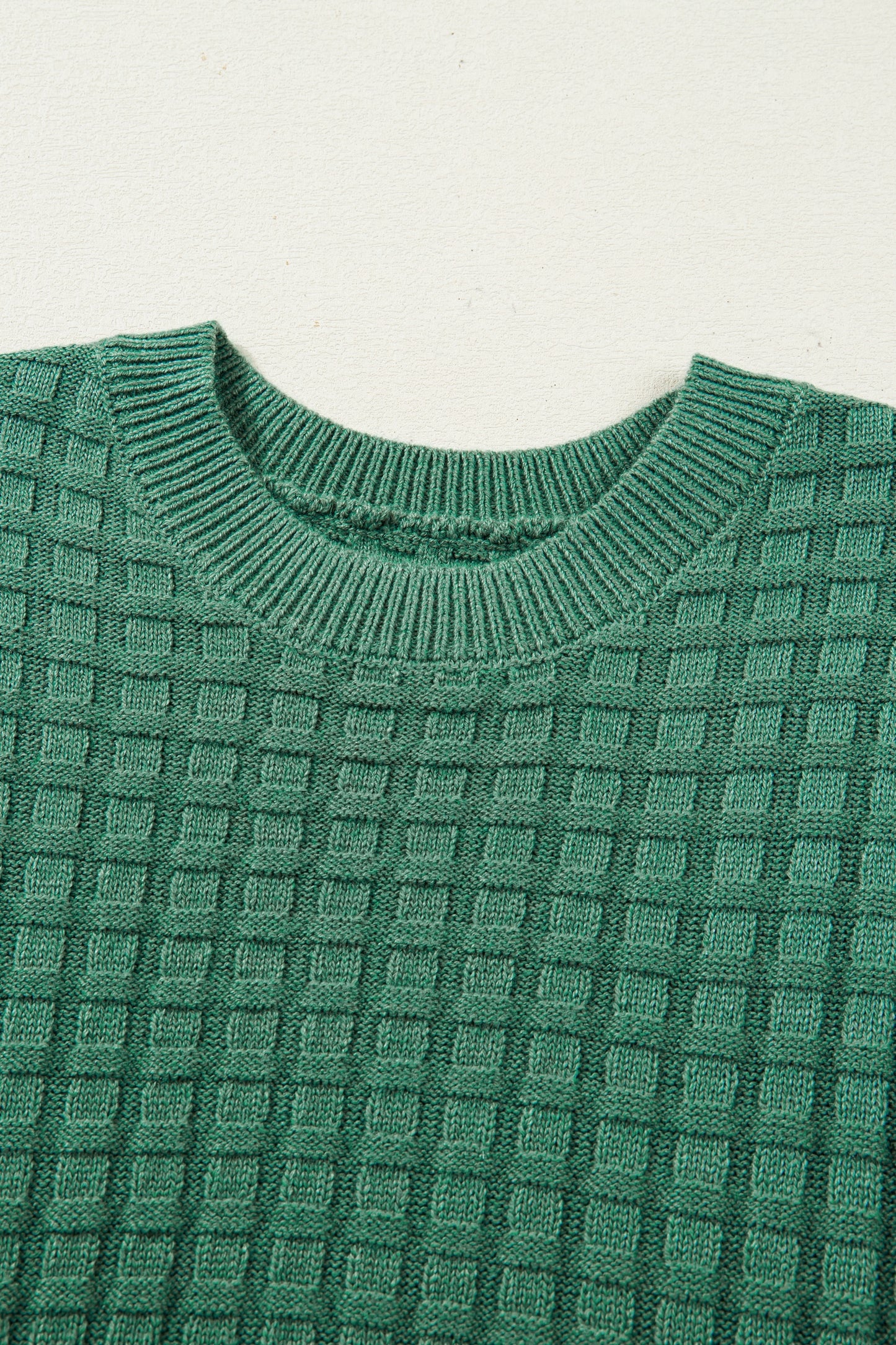 Mist Green Round Neck Sweater
