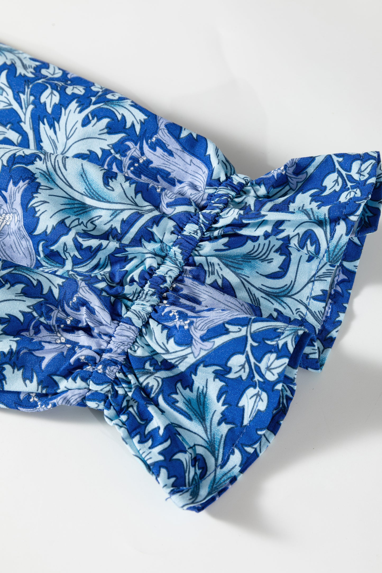 Floral Print Frilled Neck Dress