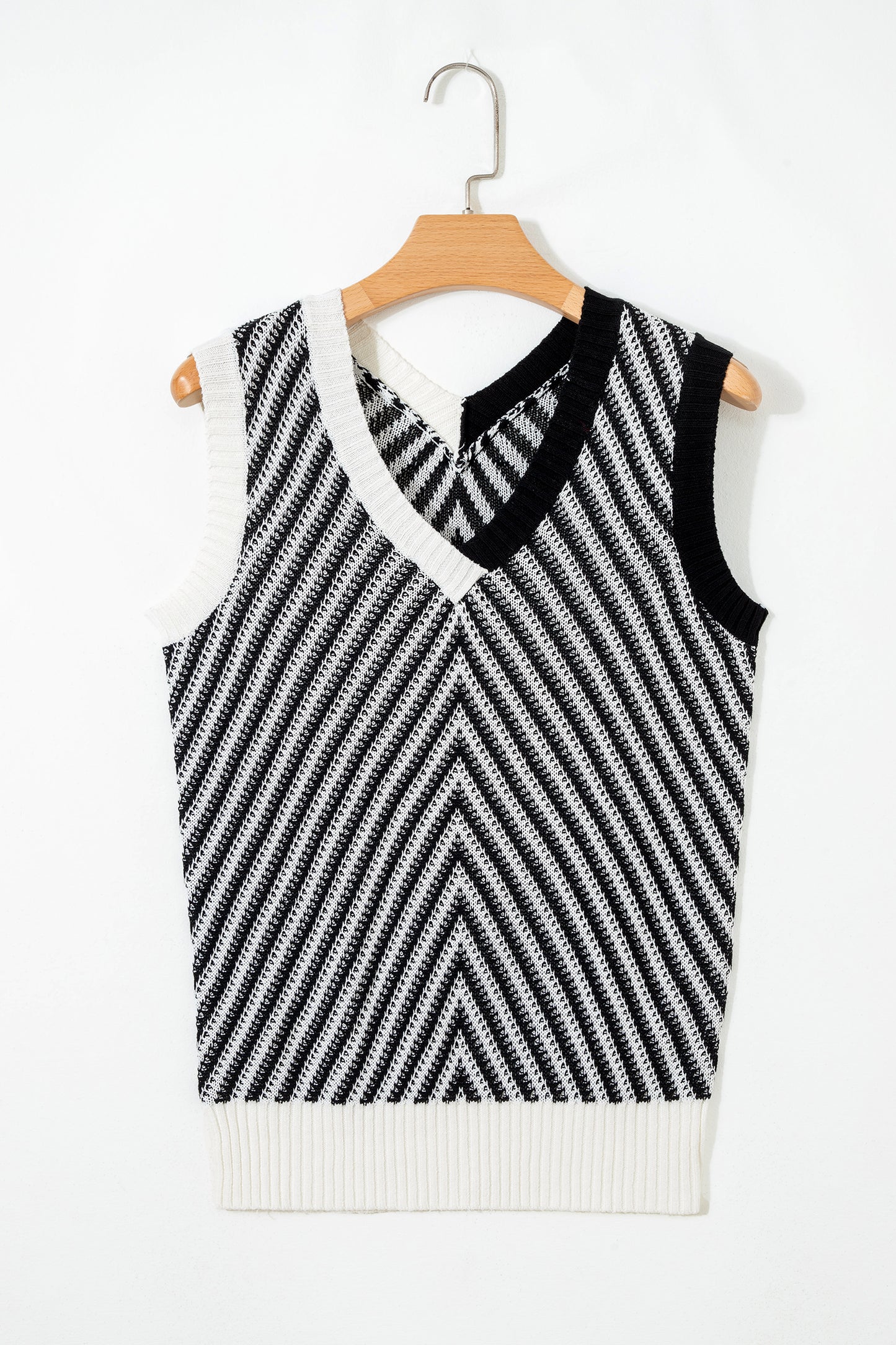 Chevron Knit Sweater Vest