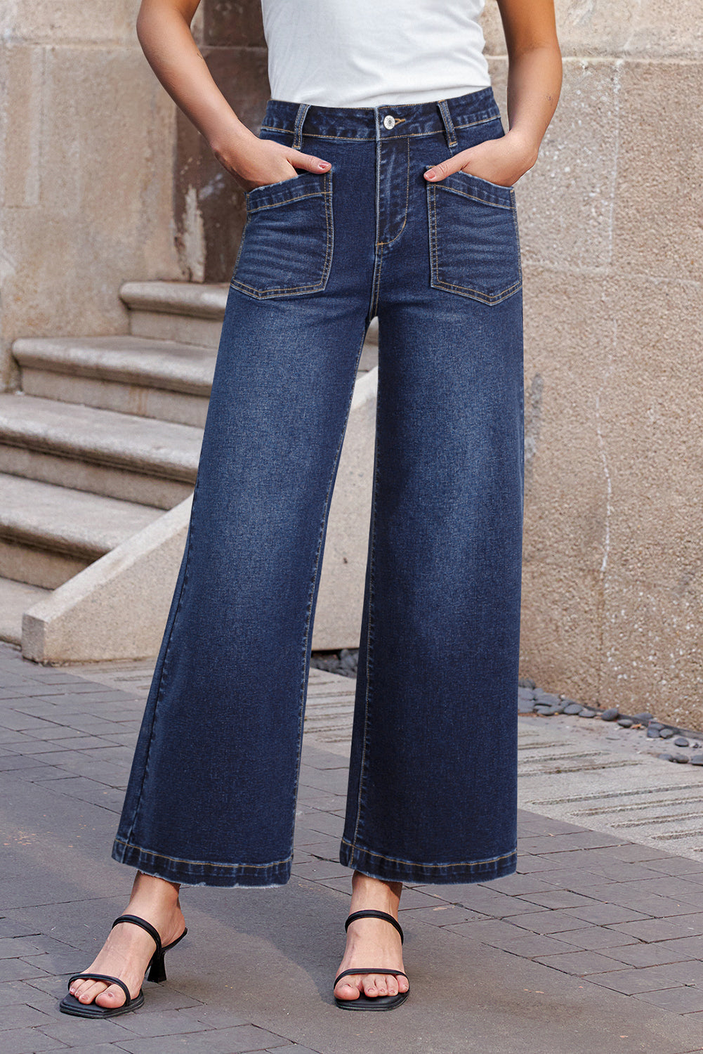 Sail Blue Patch Pocket Jeans
