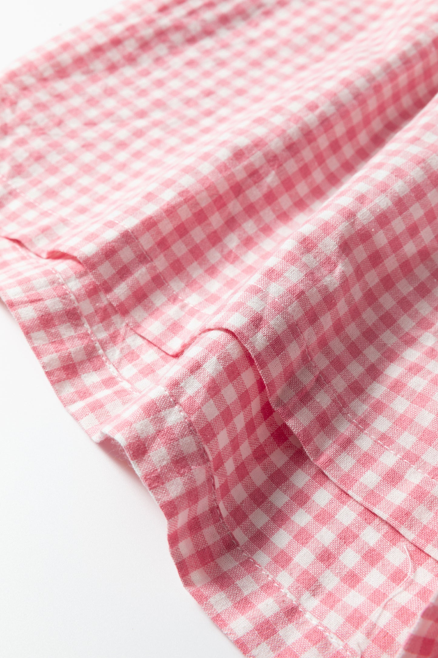 Pink Plaid Plus Size Shorts