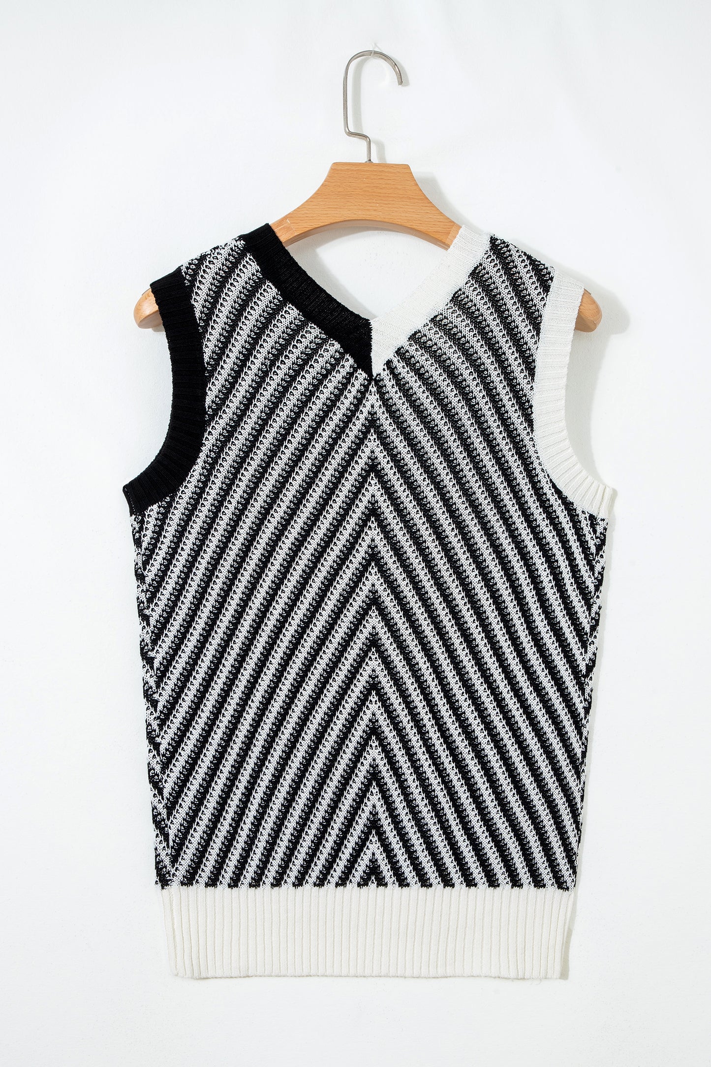 Chevron Knit Sweater Vest