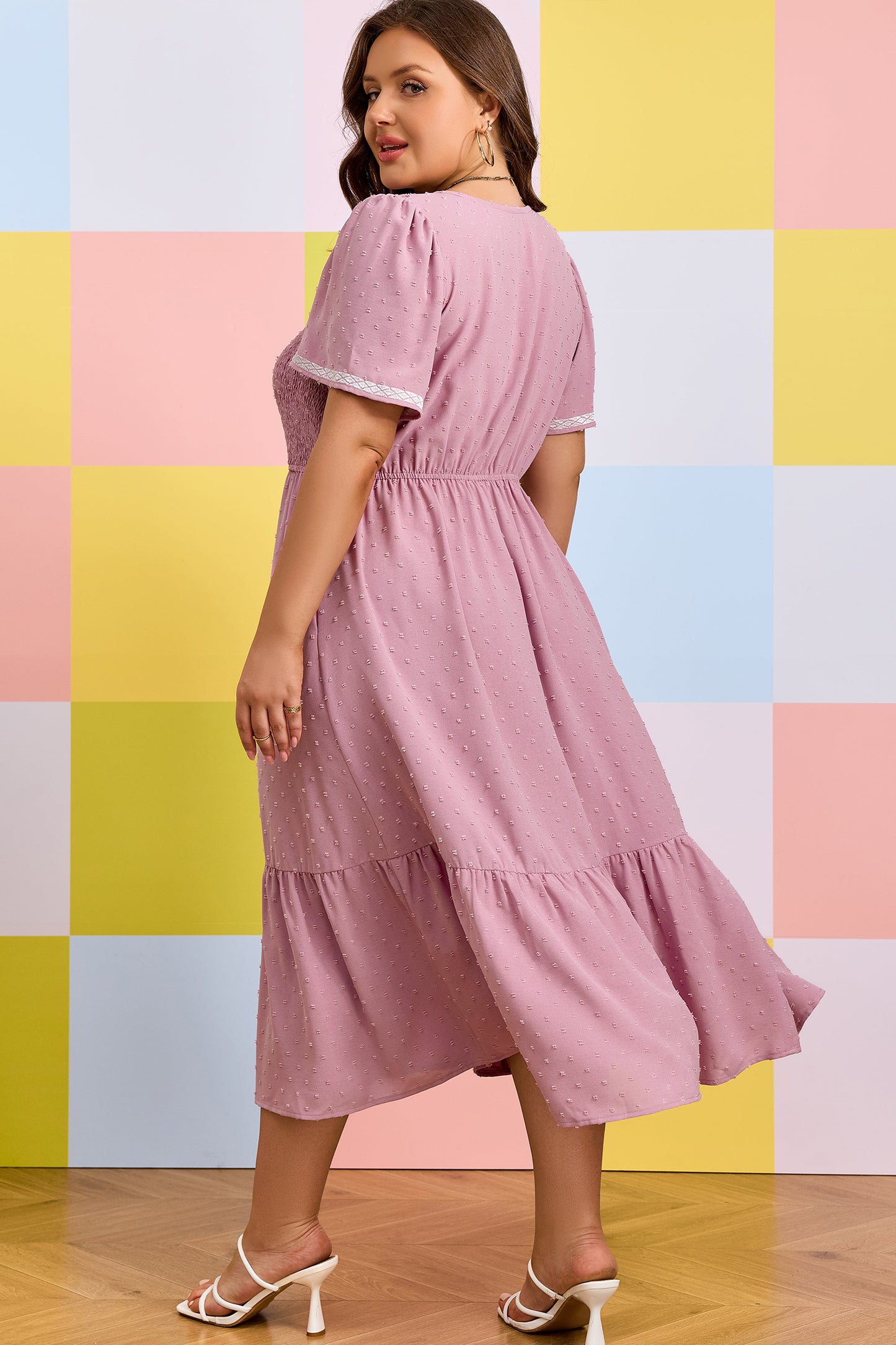 Pinkie Pie Midi Dress in Plus Size