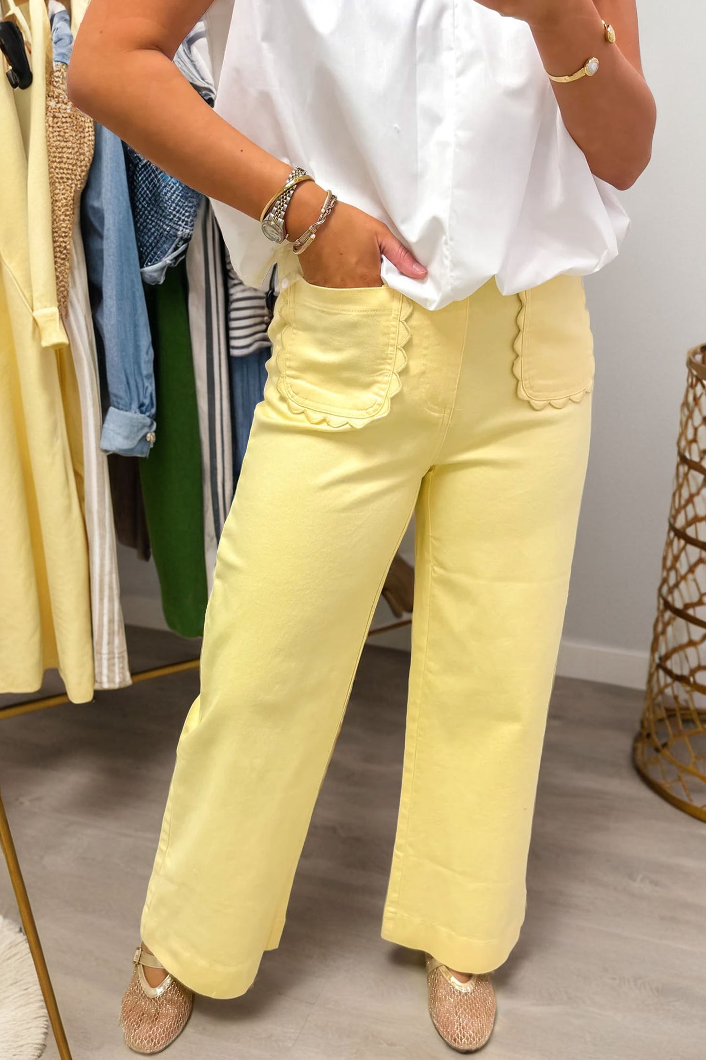 Sally Scalloped Pocket Jeans