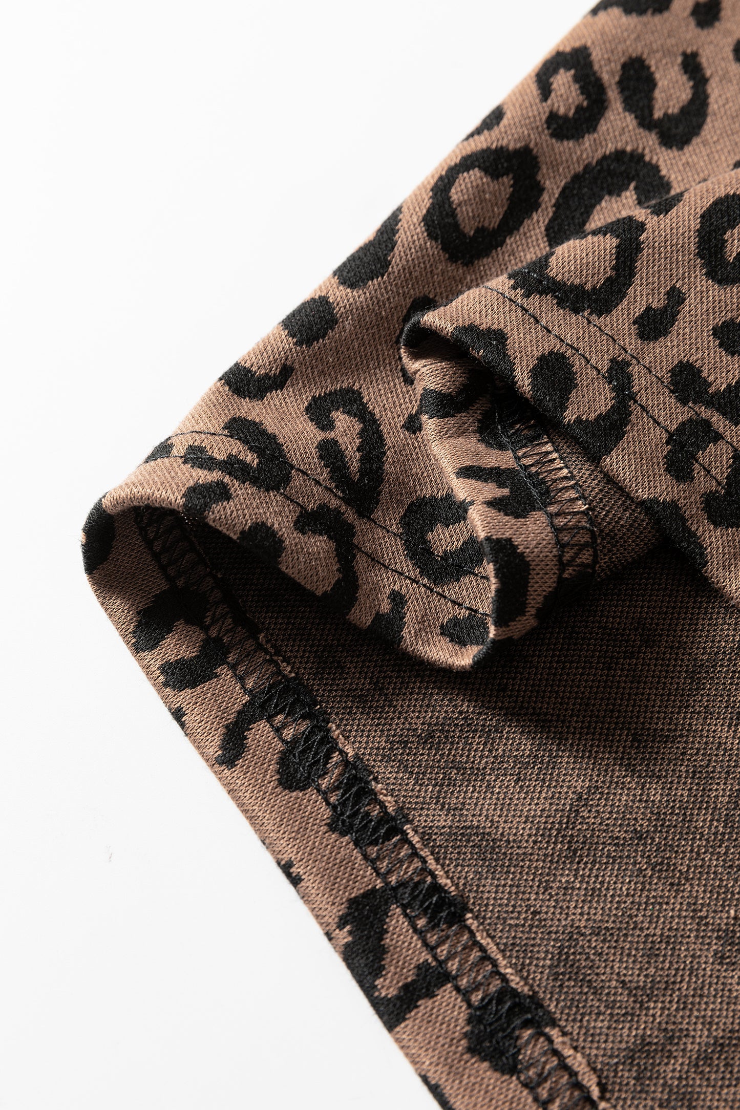 Leopard Print 2pc Mini Skirt Set