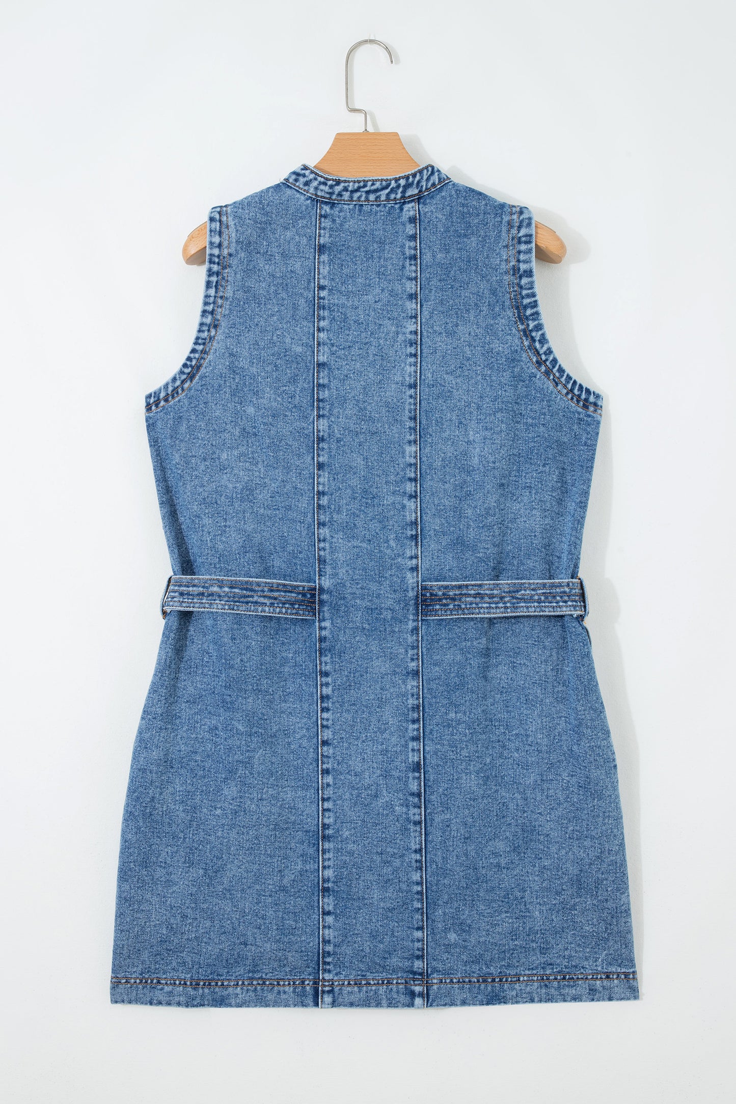 Western Button Down Denim Dress