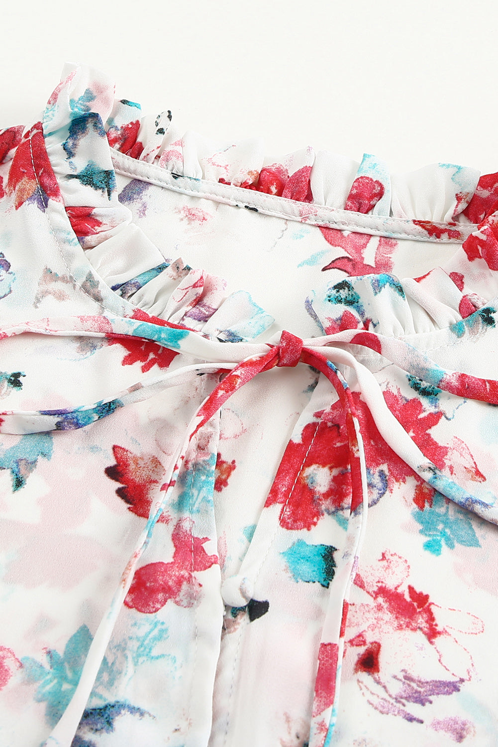 Cakewalk Smocked Floral Blouse