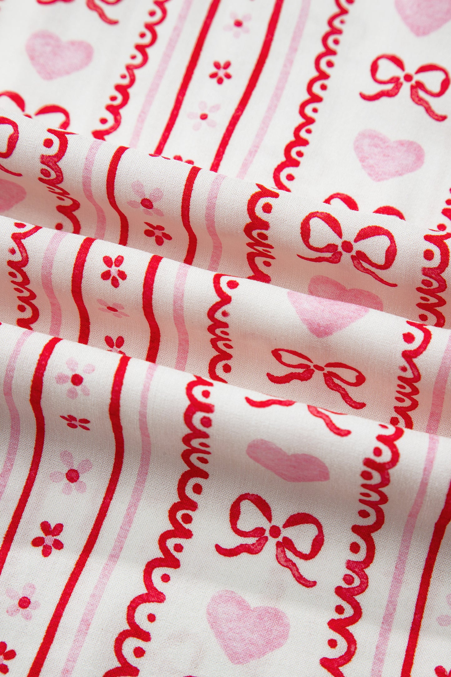 Hearts & Bows 2pc Pajama Set