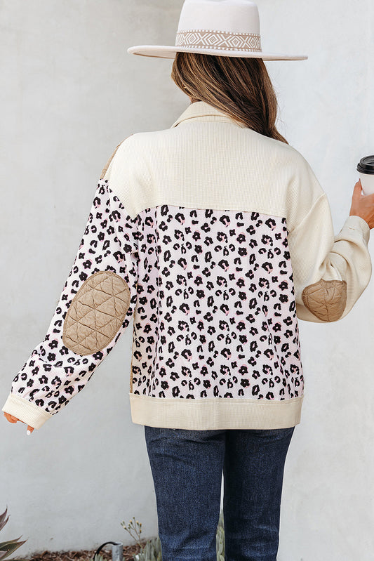 Waffle Quilted Button Front Jacket