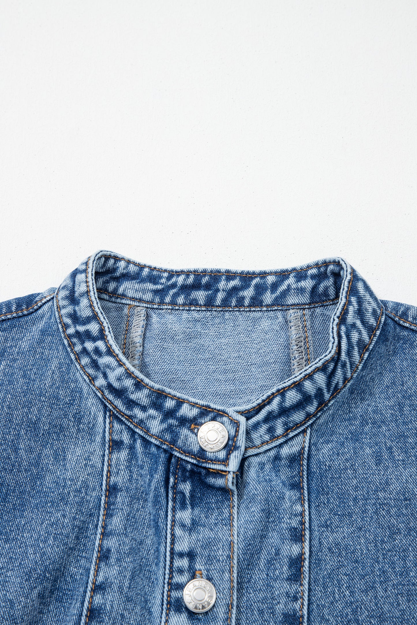 Western Button Down Denim Dress