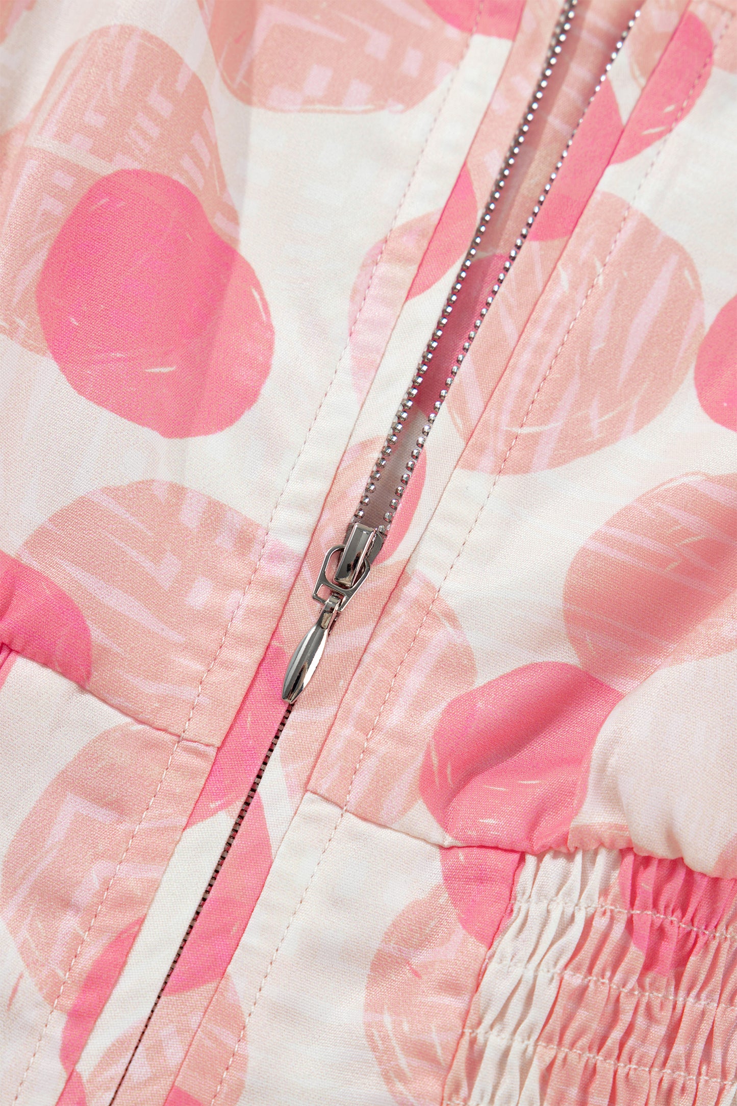 Pink Polka Zippered Dress