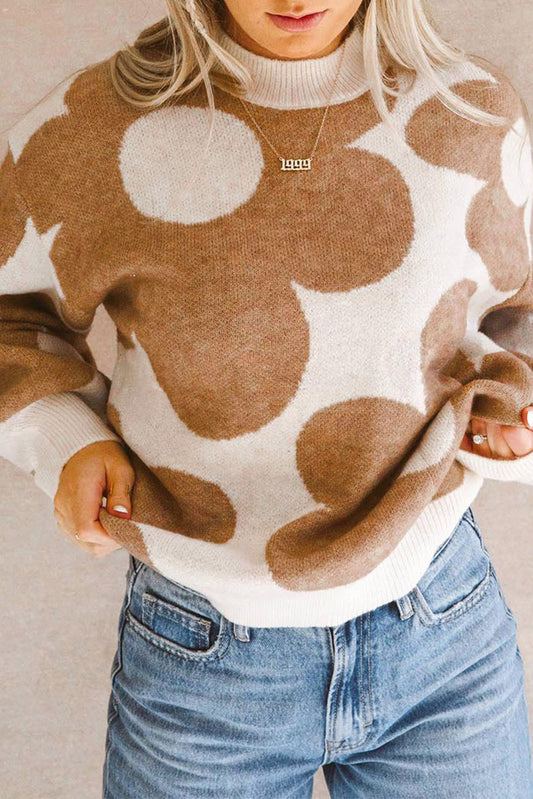 Flower Power Drop Shoulder Sweater